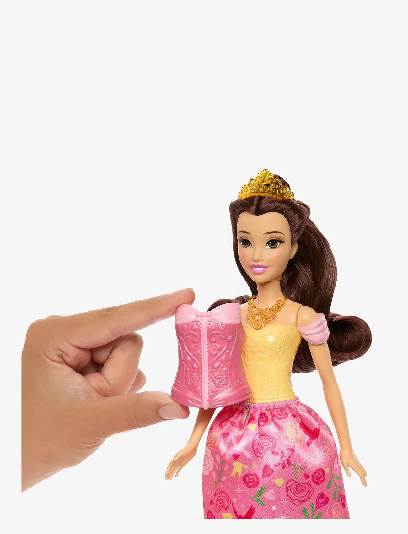 Disney Princess - Disney Princess 2-in-1 Stories Belle Fashion Doll with 2 Snap-On Bodices, 2 Skirts & 9 Accessories - puppen - multicolor - 2