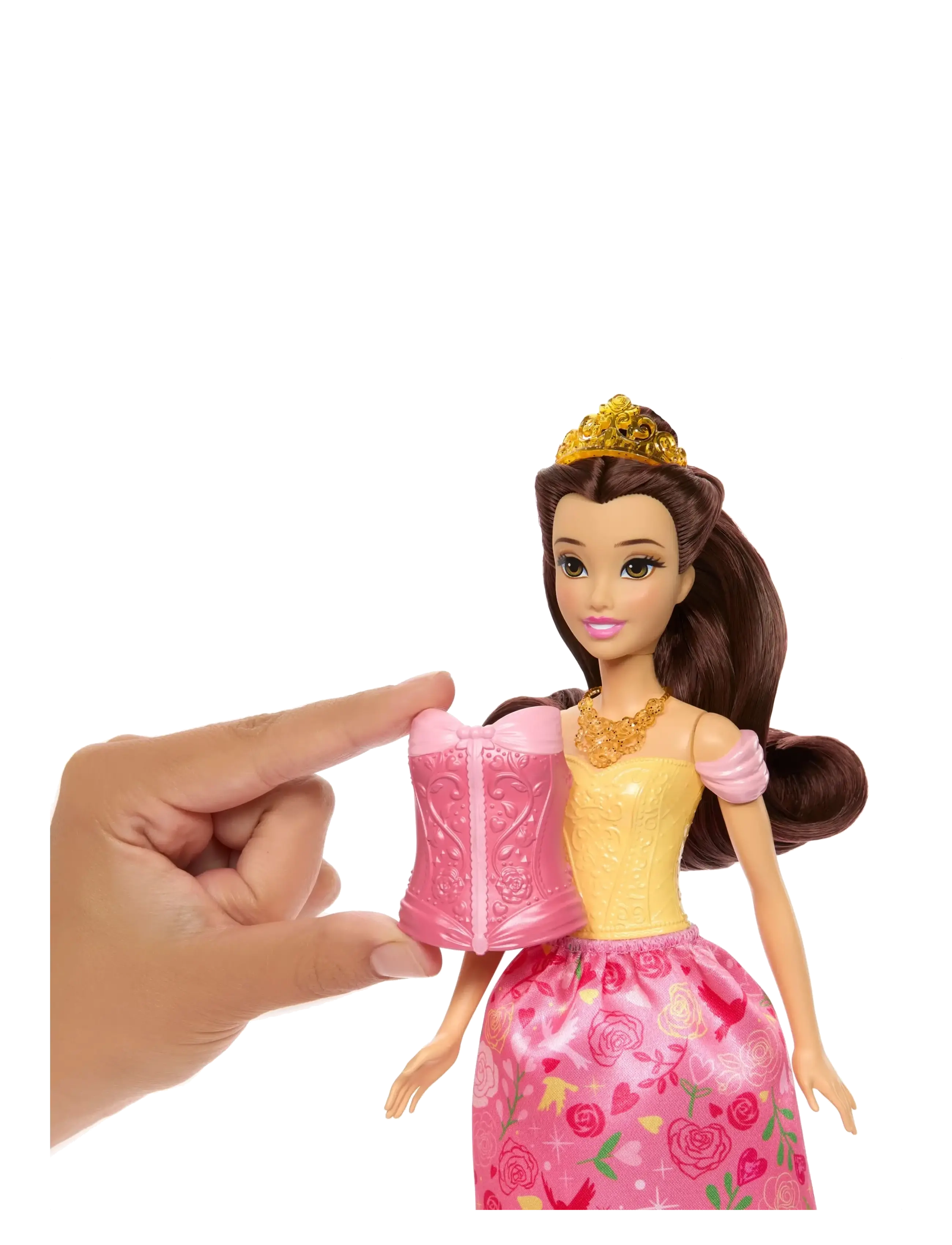 Disney Princess - Disney Princess 2-in-1 Stories Belle Fashion Doll with 2 Snap-On Bodices, 2 Skirts & 9 Accessories - puppen - multicolor - 2