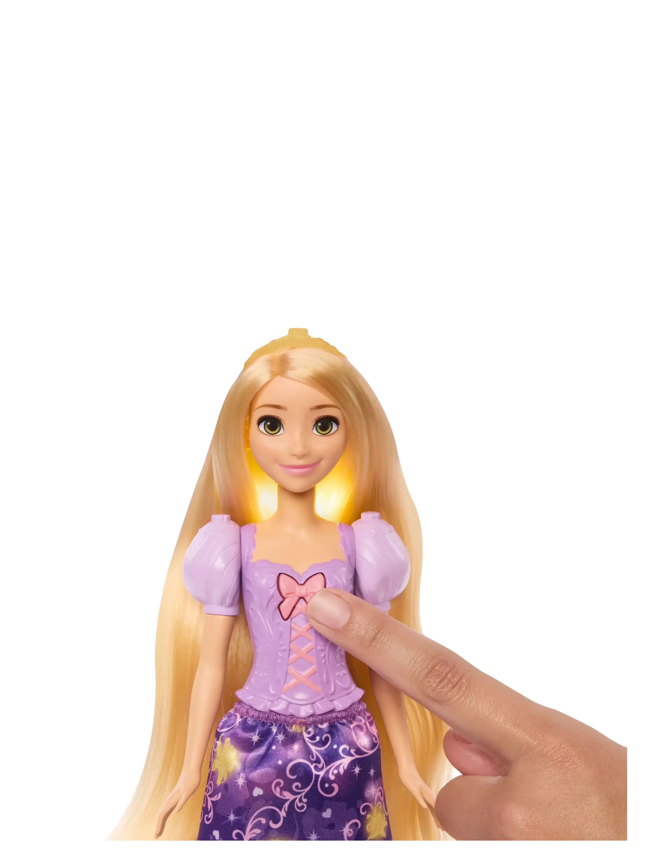 Disney Princess - Disney Princess Light-Up Hair Rapunzel Fashion Doll w/ 5 Ways to Glow, Pascal Figure & 7 Accessories - puppen - multicolor - 2