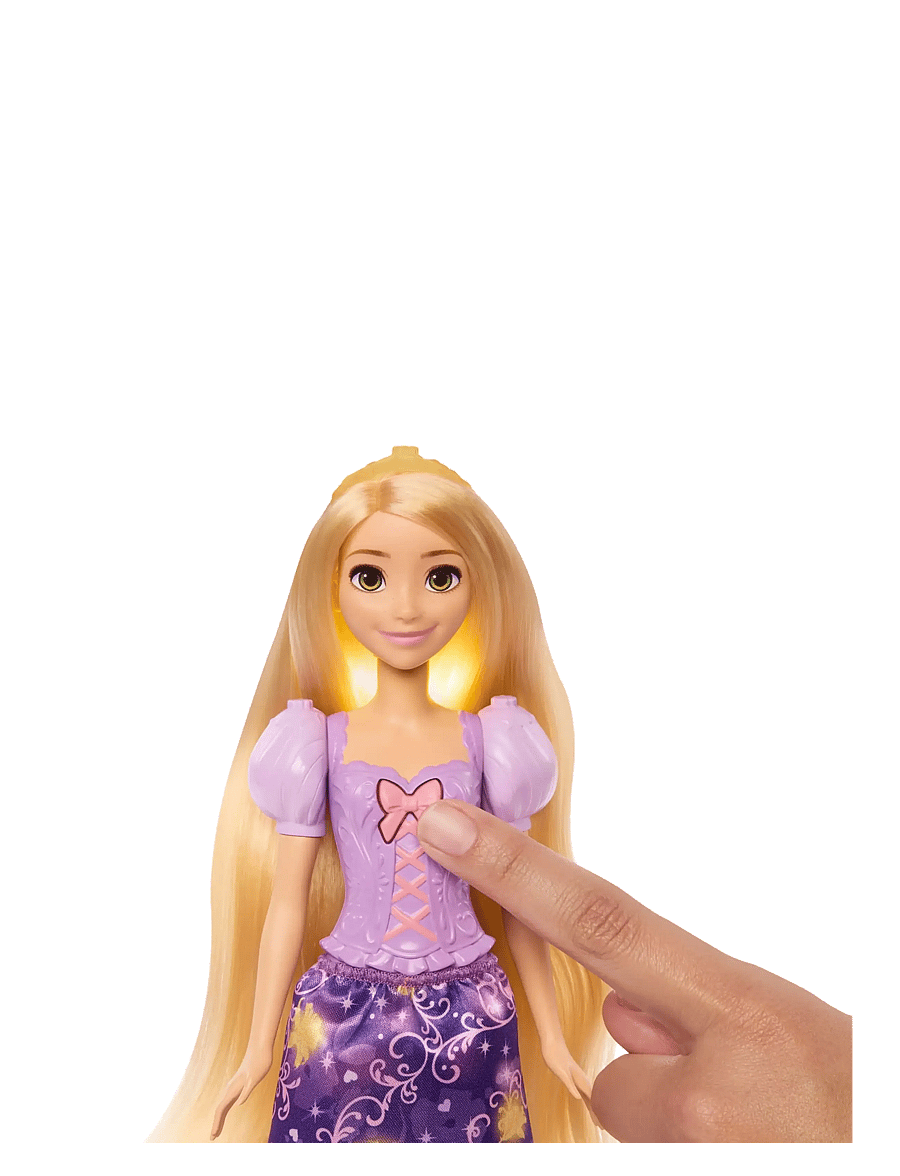 Disney Princess - Disney Princess Light-Up Hair Rapunzel Fashion Doll w/ 5 Ways to Glow, Pascal Figure & 7 Accessories - puppen - multicolor - 2