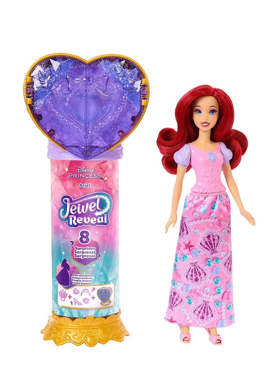 Disney Princess - Disney Princess Jewel Reveal Ariel Fashion Doll w/ 8 Surprises Including Gem Box & 10 Accessories - puppen - multicolor - 1