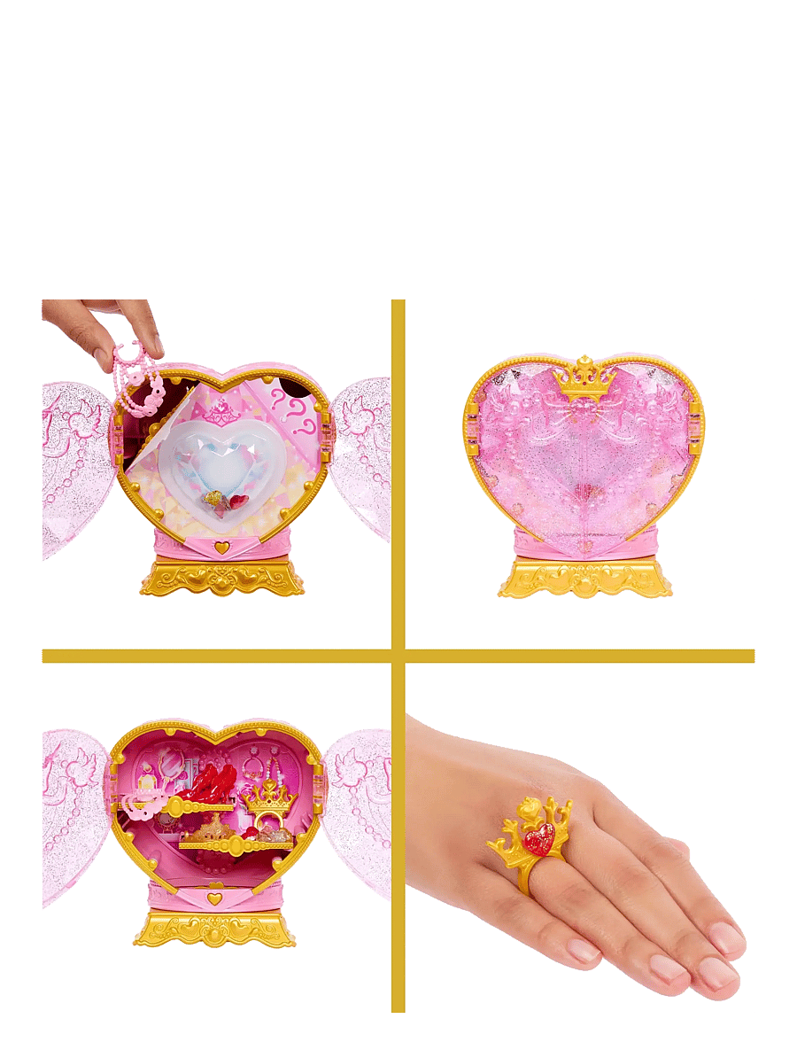 Disney Princess - Disney Princess Jewel Reveal Belle Fashion Doll w/ 8 Surprises Including Gem Box & Accessories - dúkkur - multicolor - 4