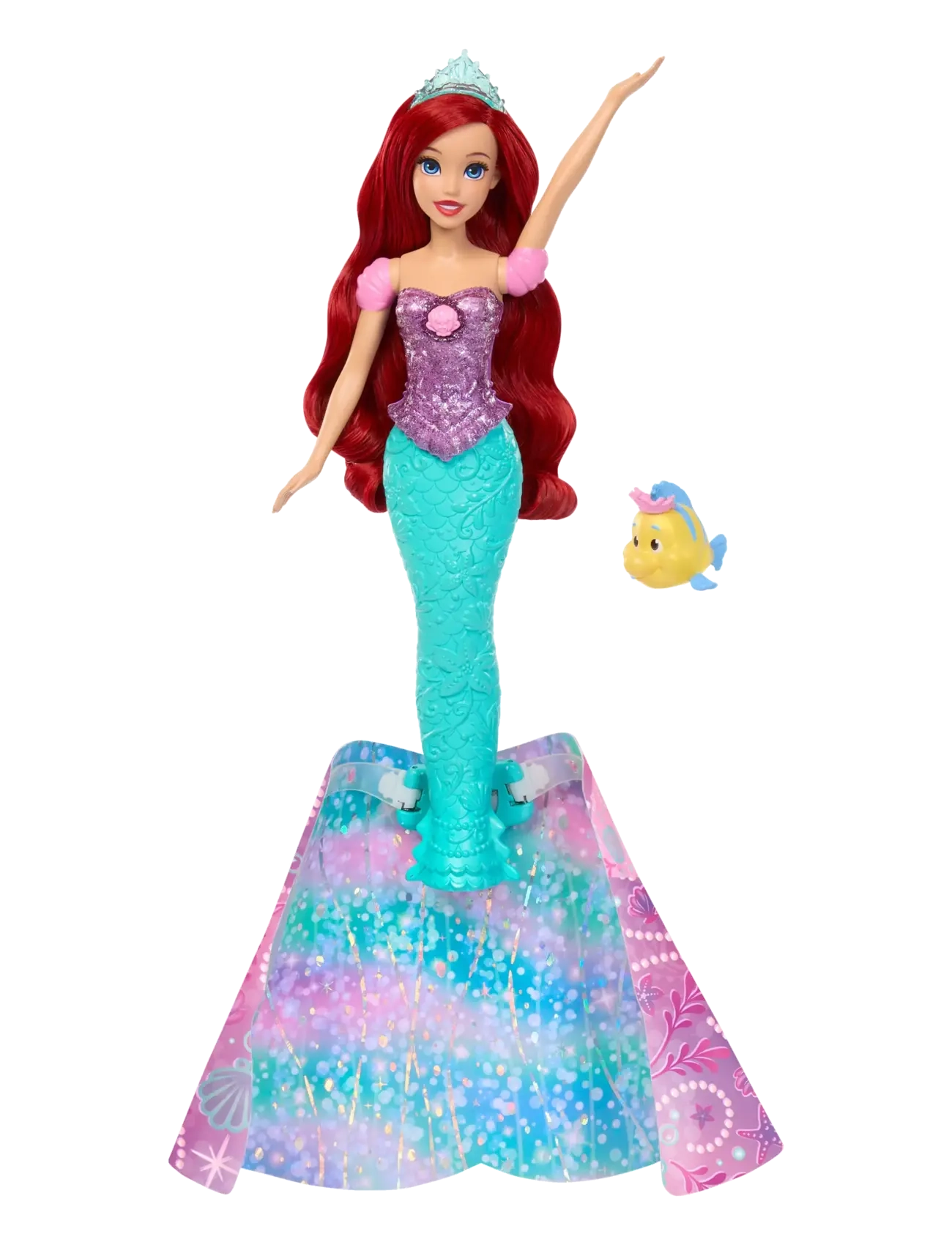 Disney Princess Disney Princess Ariel Human to Mermaid Transforming Fashion Doll with Flounder & 2 Accessories - Disney - MULTICOLOR / multi