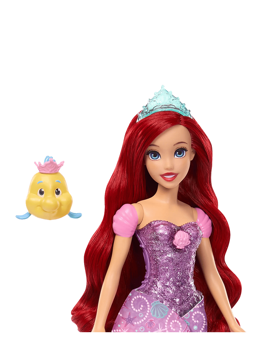 Disney Princess - Disney Princess Ariel Human to Mermaid Transforming Fashion Doll with Flounder & 2 Accessories - film- & märchenfiguren - multicolor - 5