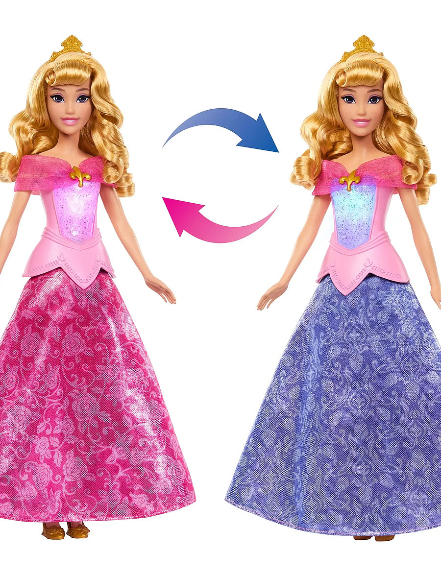 Disney Princess - Disney Princess Pink to Blue Dress Aurora Fashion Doll with Transforming Dress & Lights - puppen - multicolor - 0