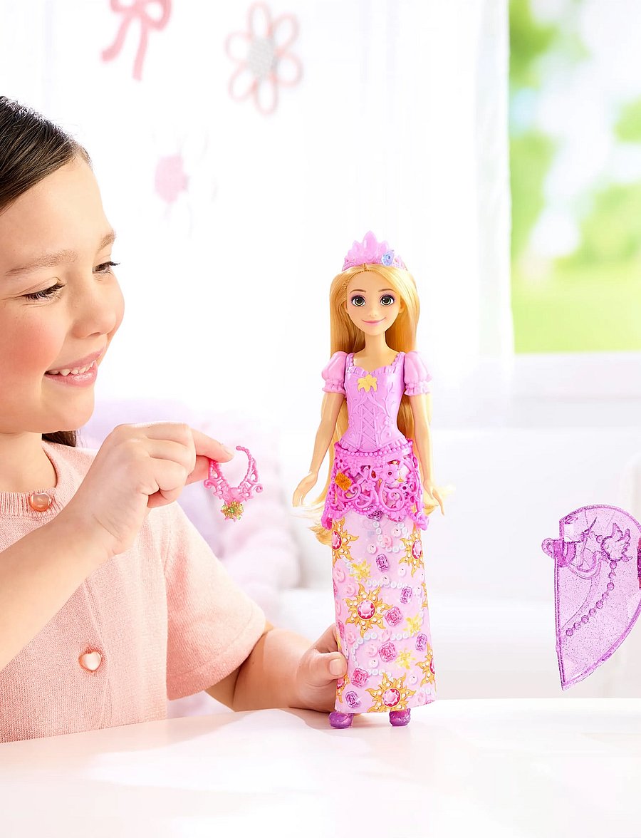 Disney Princess - Disney Princess Jewel Reveal Rapunzel Fashion Doll w/ 8 Surprises Including Gem Box & 10 Accessories - puppen - multicolor - 0
