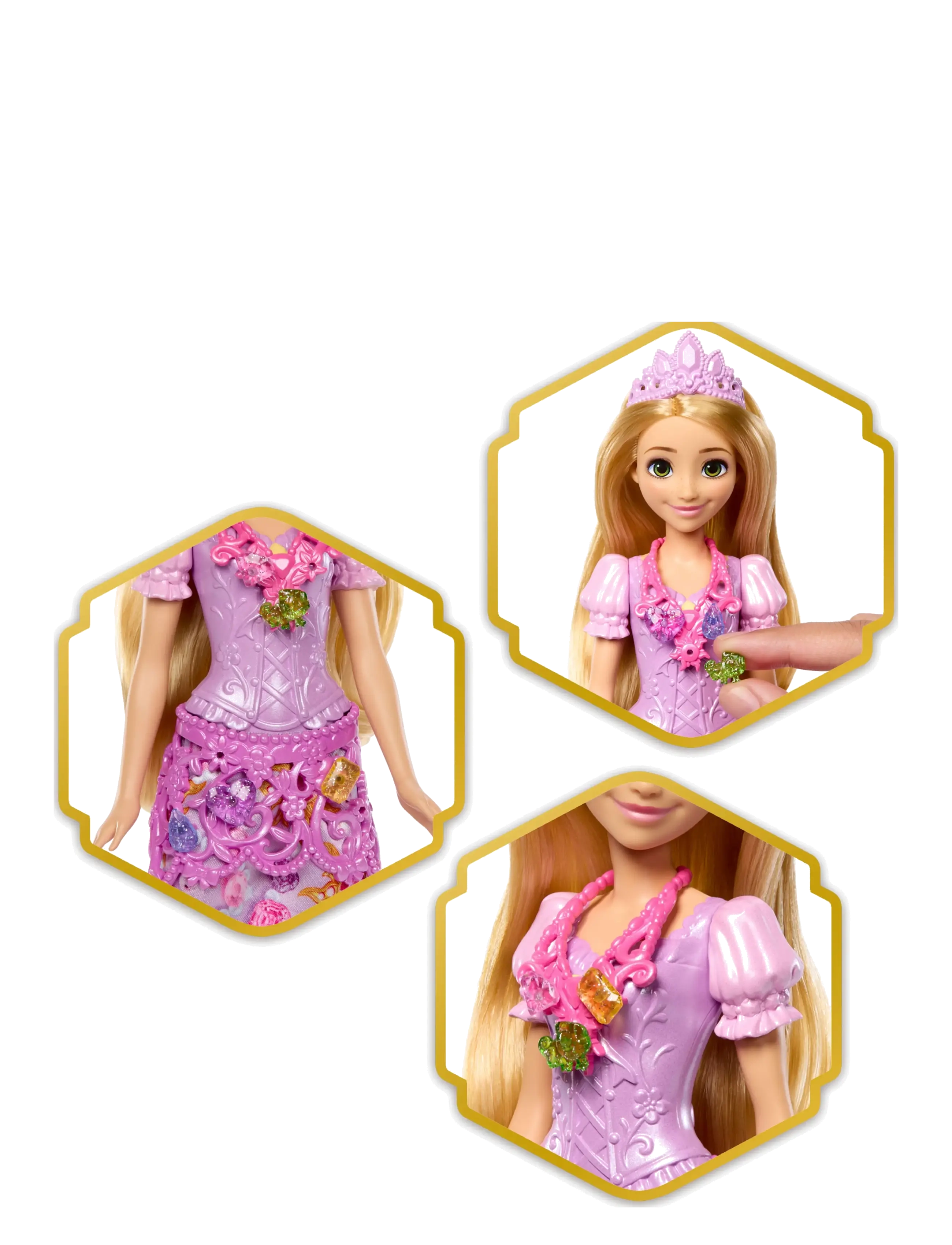 Disney Princess - Disney Princess Jewel Reveal Rapunzel Fashion Doll w/ 8 Surprises Including Gem Box & 10 Accessories - puppen - multicolor - 1