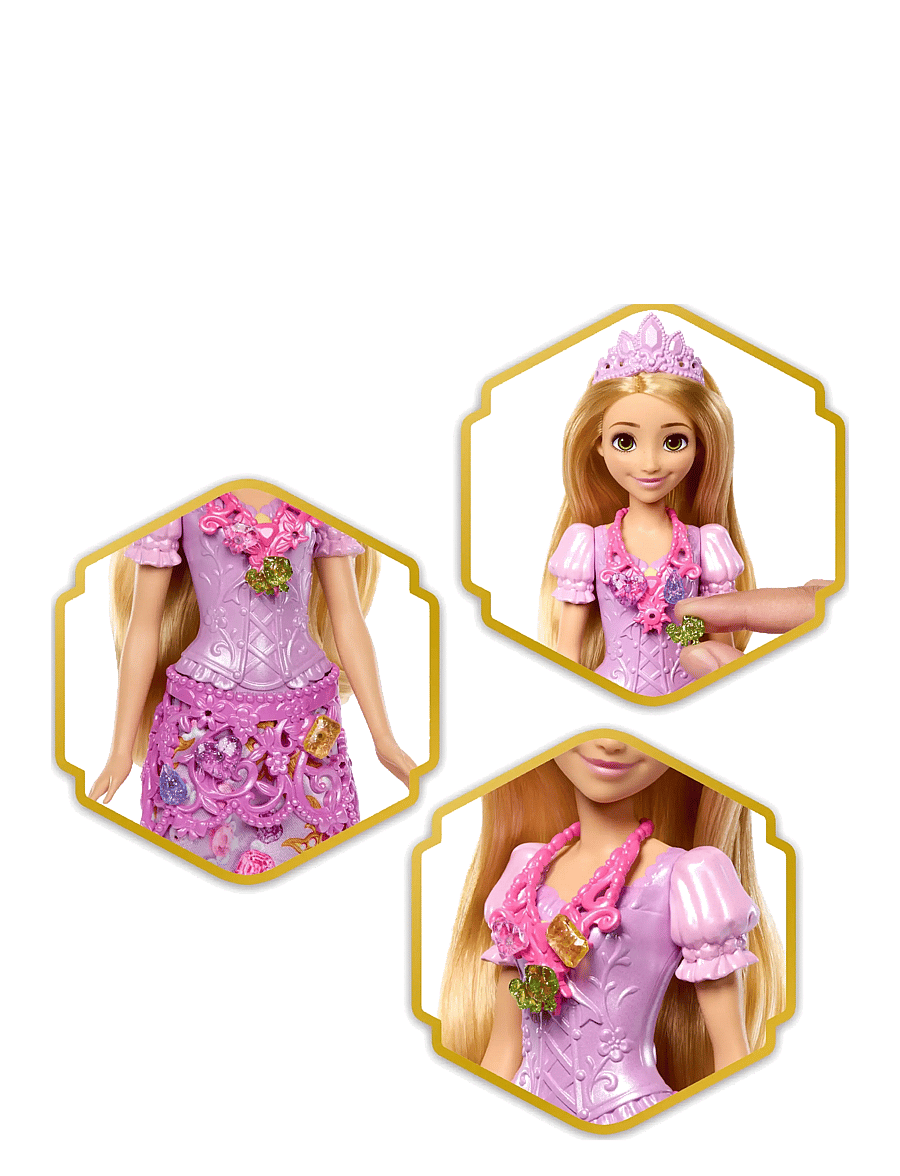 Disney Princess - Disney Princess Jewel Reveal Rapunzel Fashion Doll w/ 8 Surprises Including Gem Box & 10 Accessories - puppen - multicolor - 1