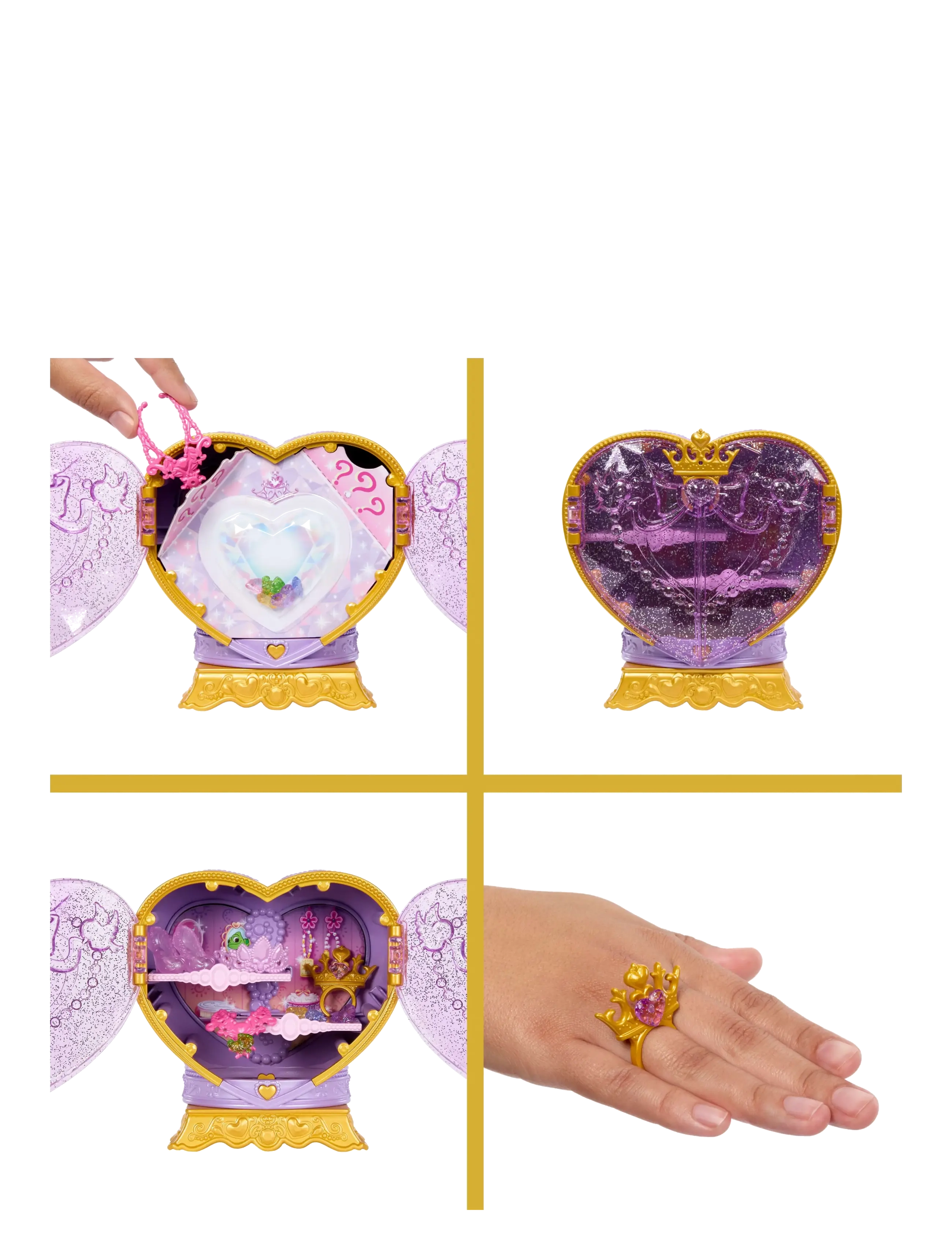 Disney Princess - Disney Princess Jewel Reveal Rapunzel Fashion Doll w/ 8 Surprises Including Gem Box & 10 Accessories - puppen - multicolor - 2