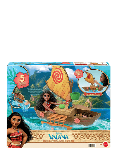 Disney Princess Disney Vaiana Floating Ocean Voyager Canoe Playset with 5 Play Areas, 9 Accessories & Animal Figure - Spielsets & Actionfiguren - MULTICOLOR / multi