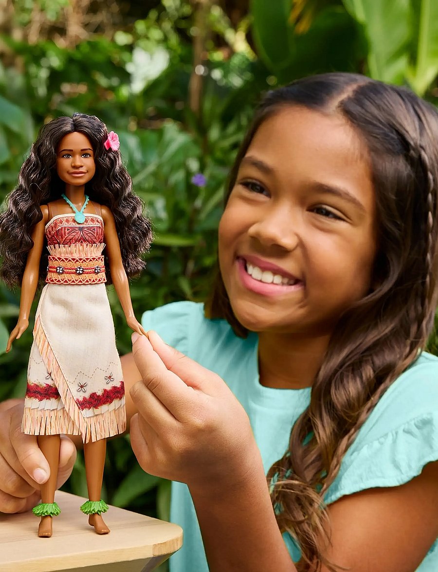 Disney Princess - Disney Vaiana Doll with Removable Fashion & 5 Accessories, Inspired by Live Action Movie - puppen - multicolor - 0