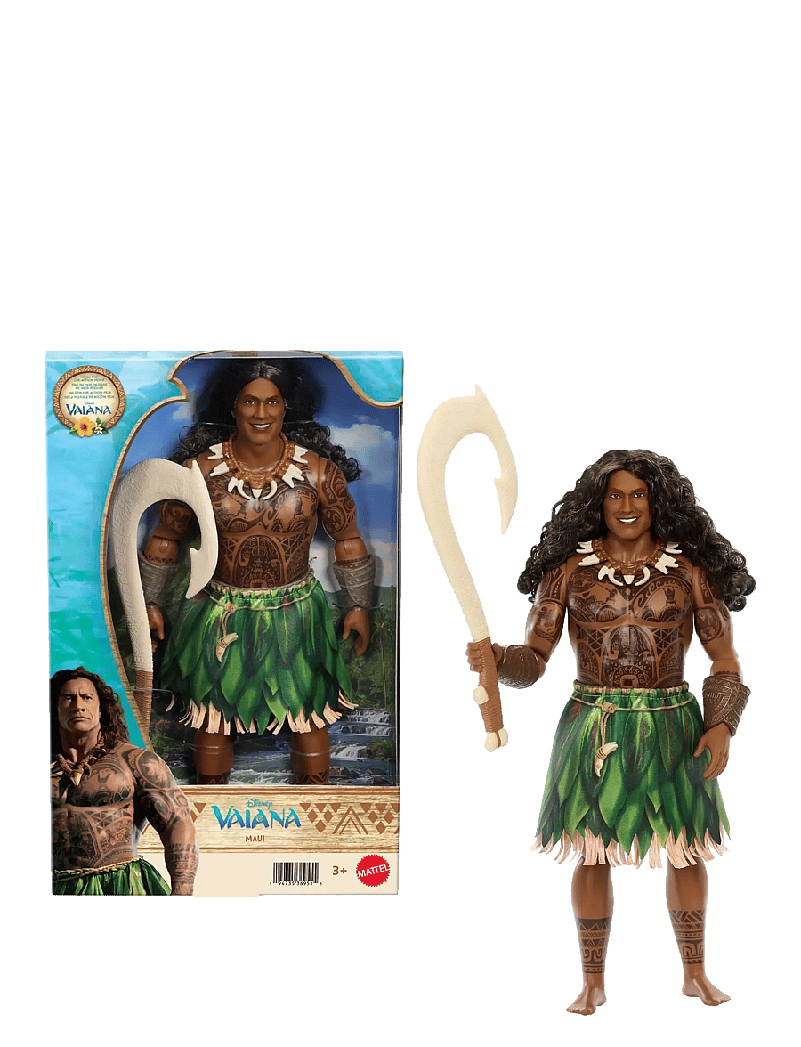Disney Princess - Disney Vaiana Maui Doll with Removable Fashion & 4 Accessories, Inspired by Live Action Movie - multicolor - 1