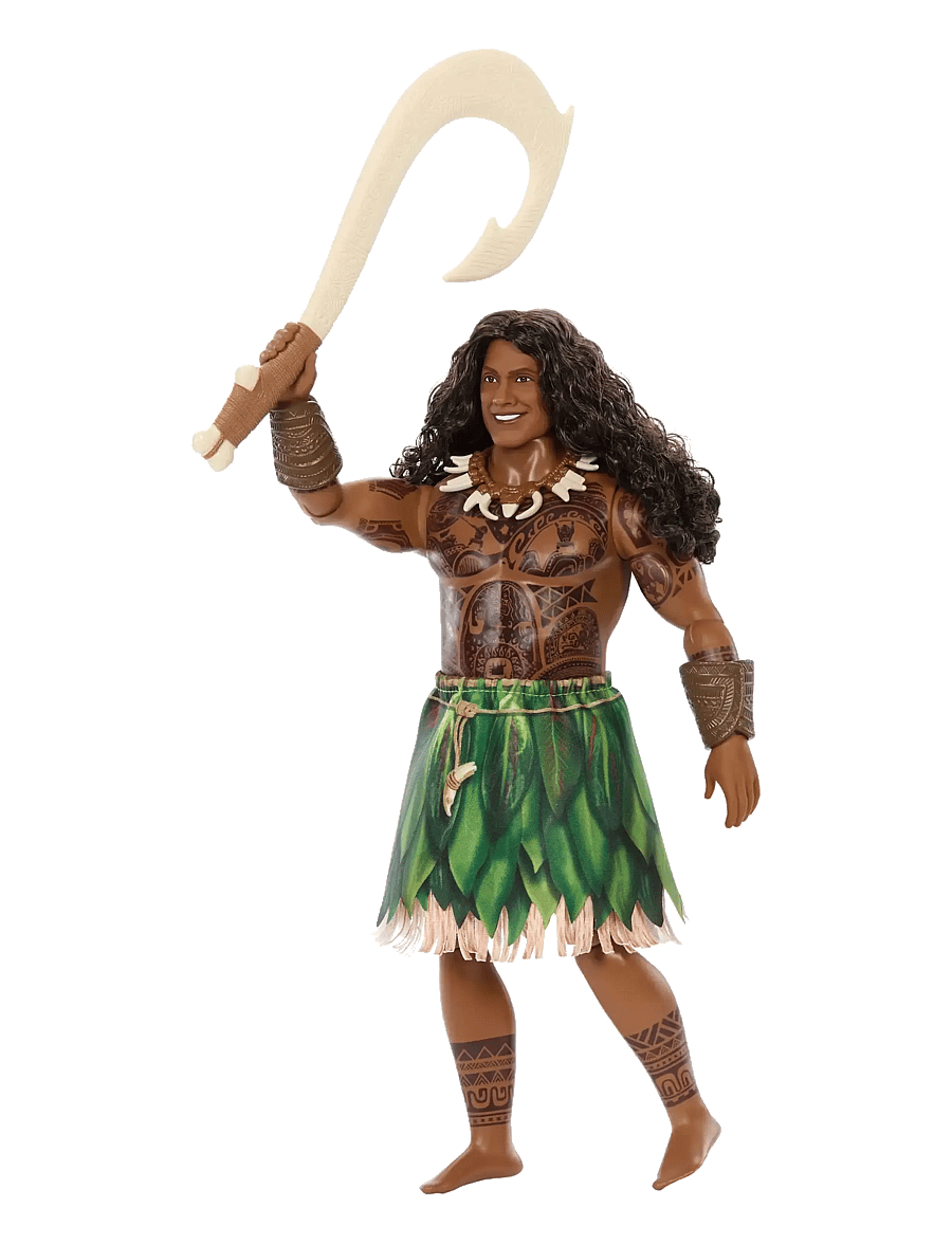 Disney Princess - Disney Vaiana Maui Doll with Removable Fashion & 4 Accessories, Inspired by Live Action Movie - multicolor - 3