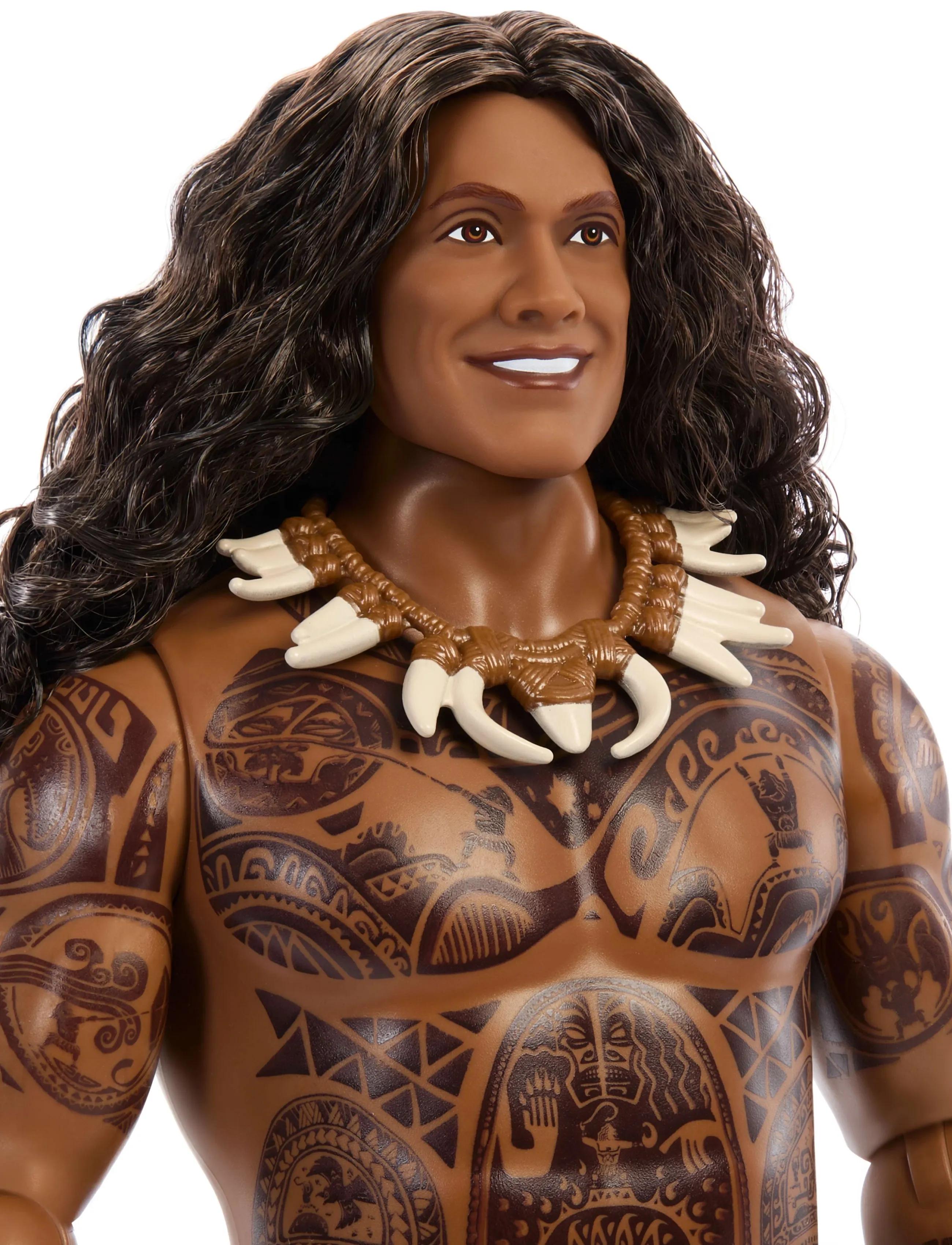 Disney Princess - Disney Vaiana Maui Doll with Removable Fashion & 4 Accessories, Inspired by Live Action Movie - multicolor - 4