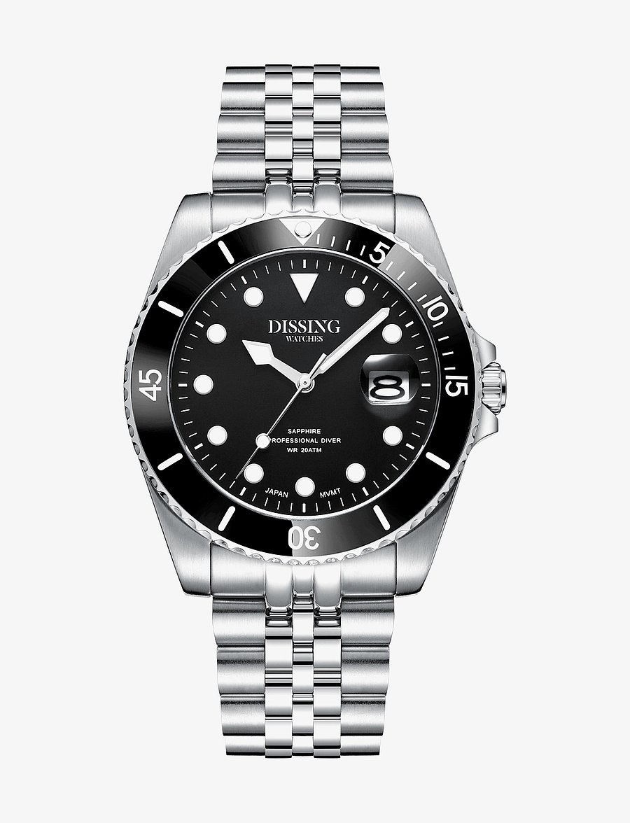 Dissing - Dissing Diver - analoga klockor - black - 0