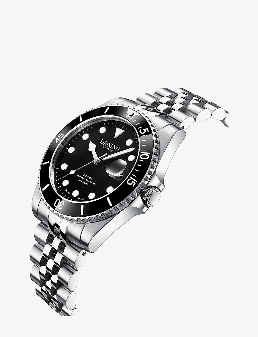 Dissing - Dissing Diver - analoga klockor - black - 2