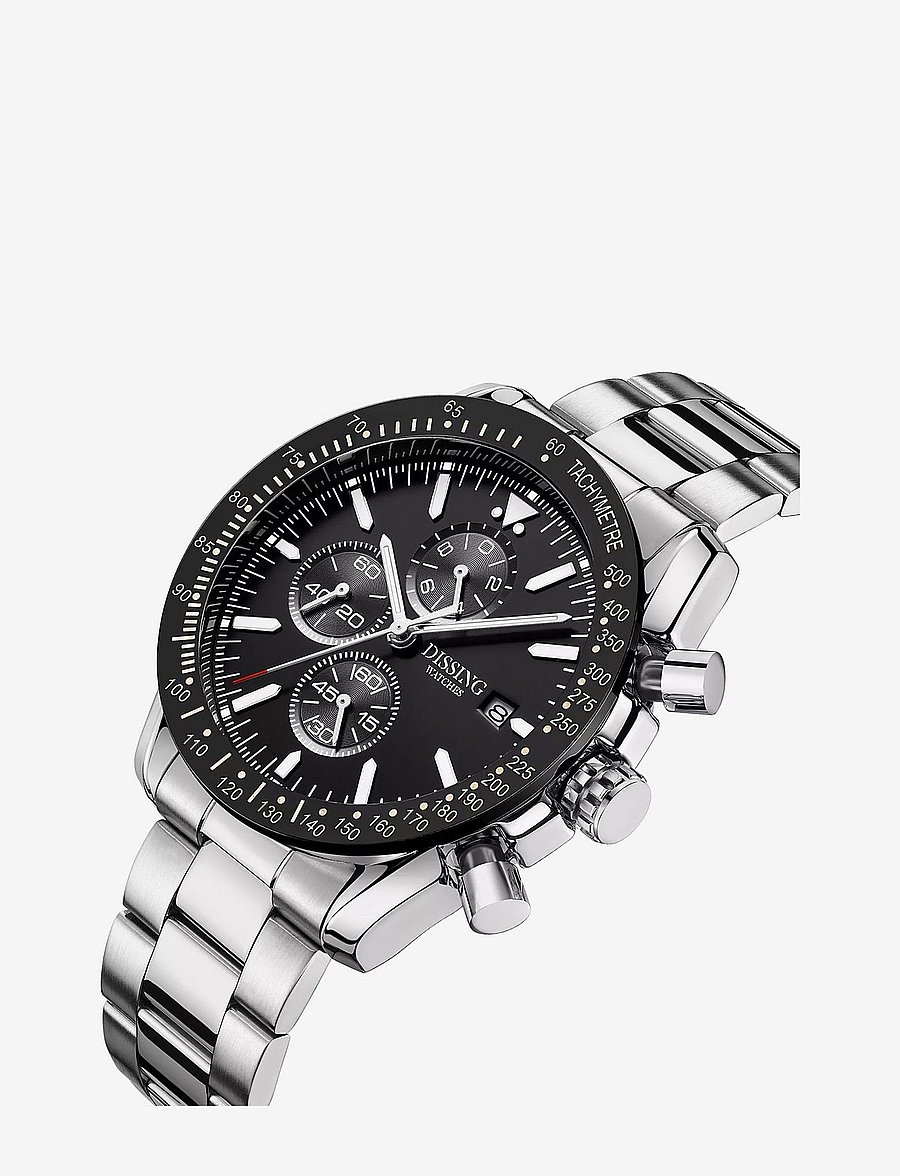 Dissing - Dissing Chrono - analoge uhren - black/silver - 2