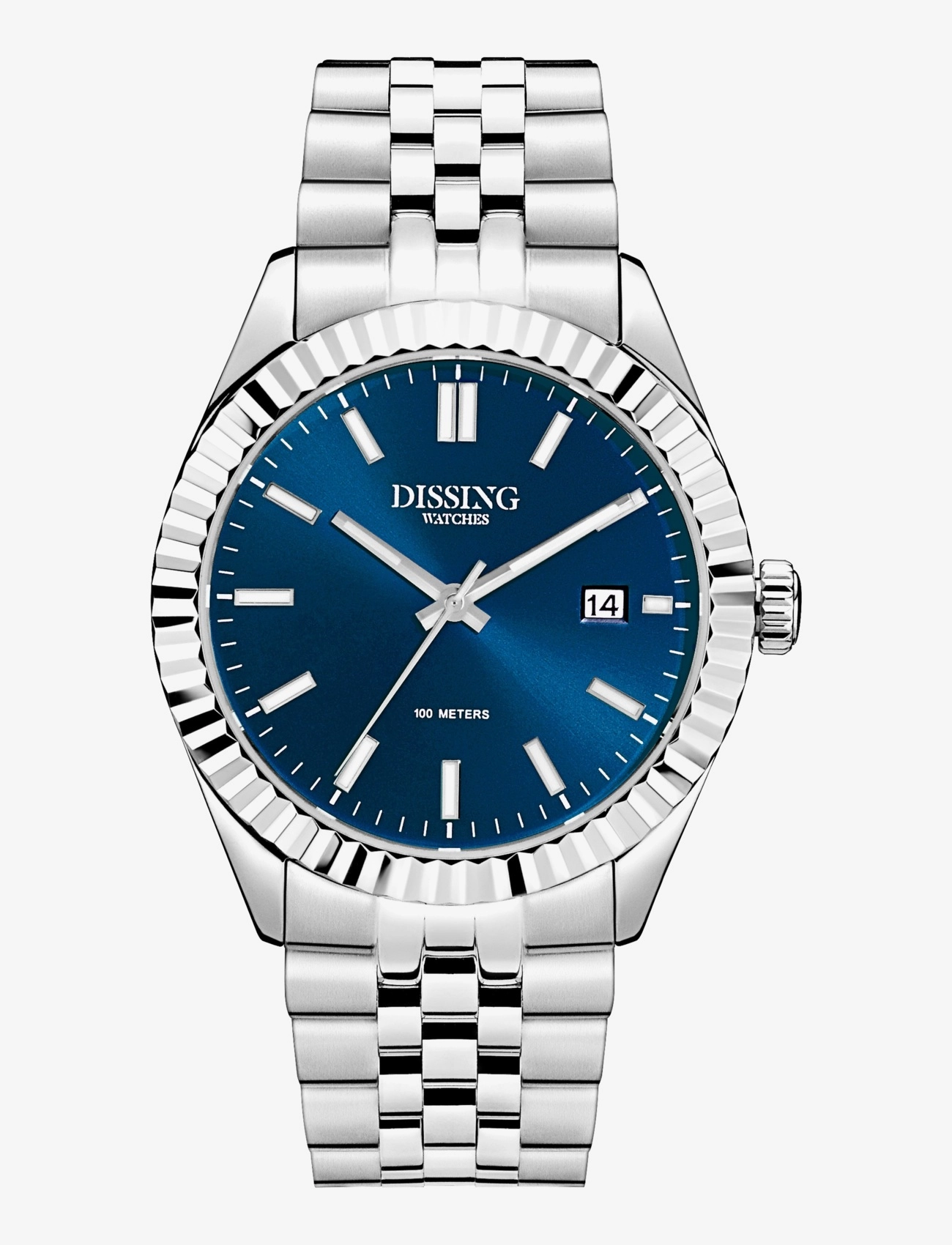 Dissing Date, 41 mm, Watches, Silber - Analog Männerswear