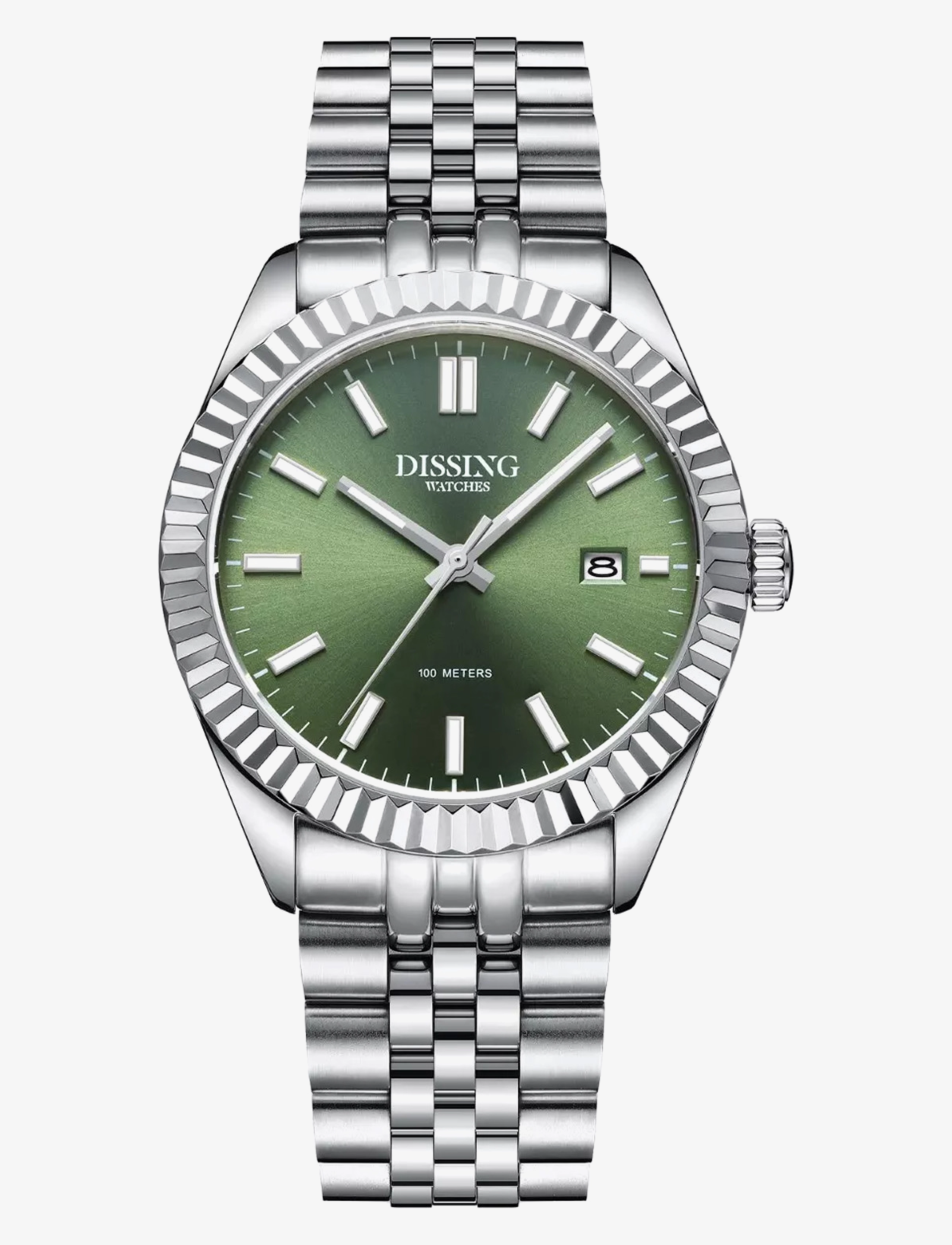 Dissing Date, 41 mm, Watches, Silber - Analog Männerswear