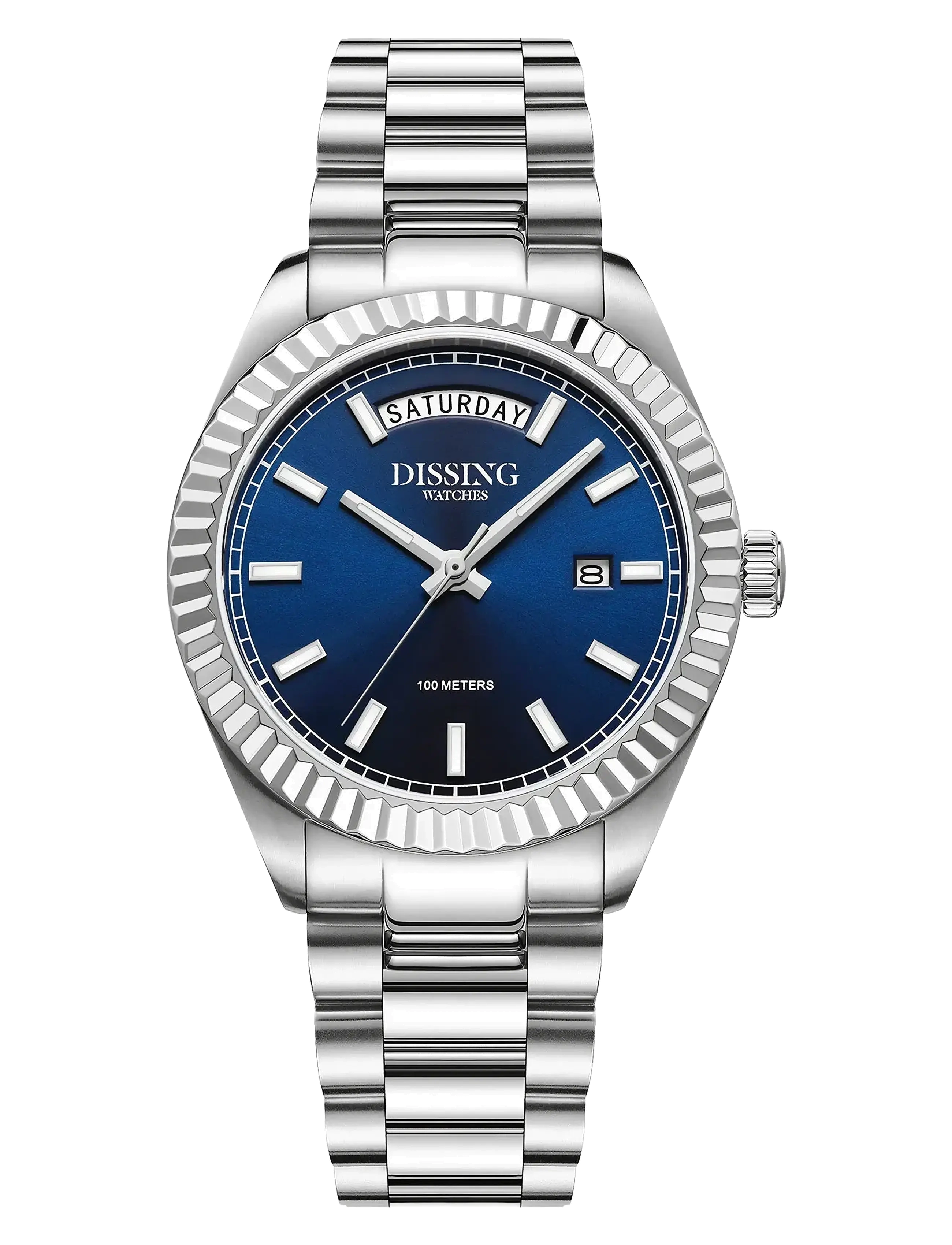 DISSING Day Date D1724 Silber - One Size - Herren