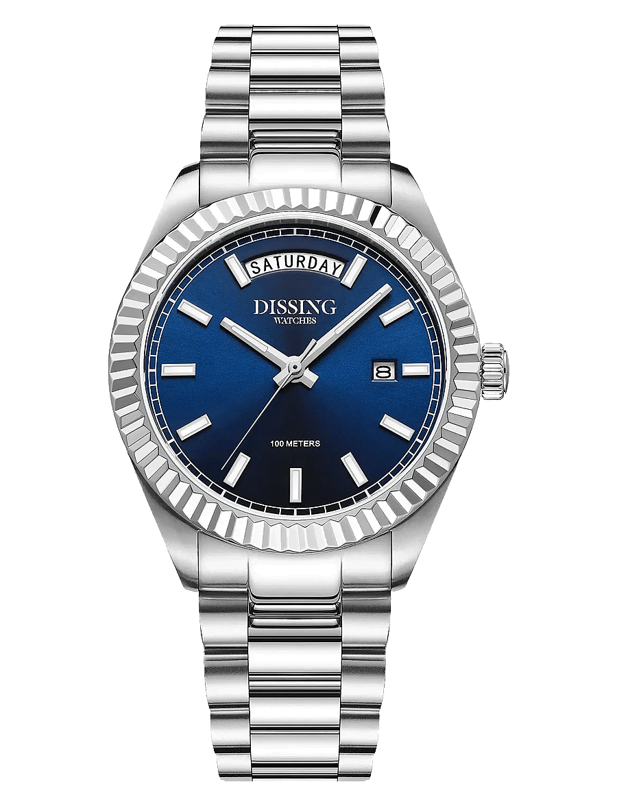 Dissing - Day Date D1724 - analoge klokker - blue - 1