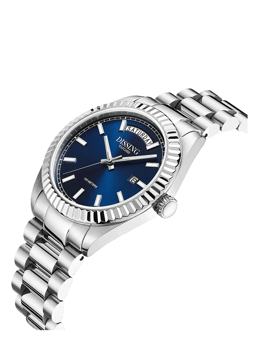 Dissing - Day Date D1724 - analoge klokker - blue - 3