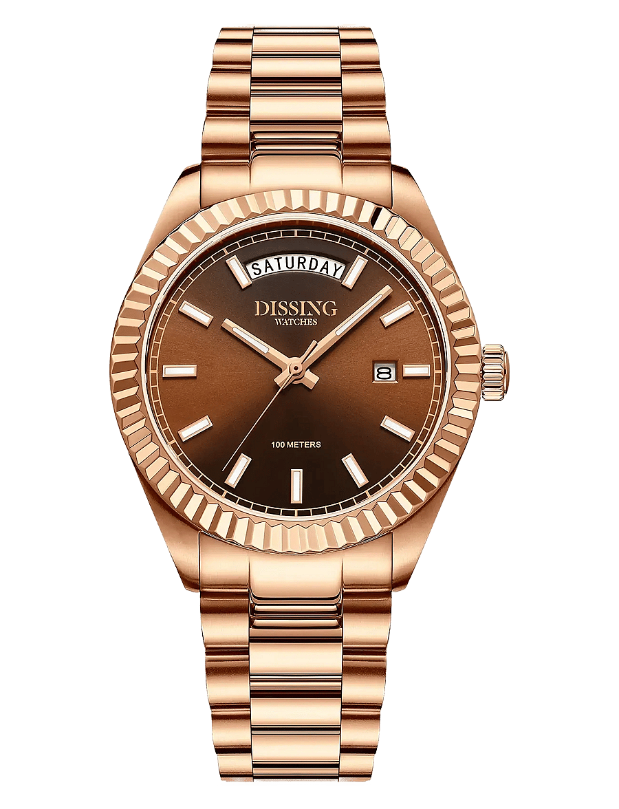 Dissing - Day Date D1725 - analoge uhren - brown - 1