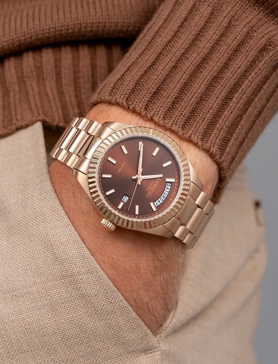 Dissing - Day Date D1725 - analoge uhren - brown - 0