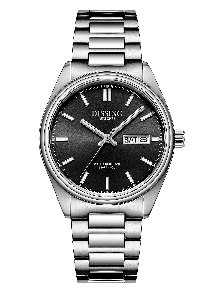 Dissing - Timeless D1728 - analoogkellad - black - 1