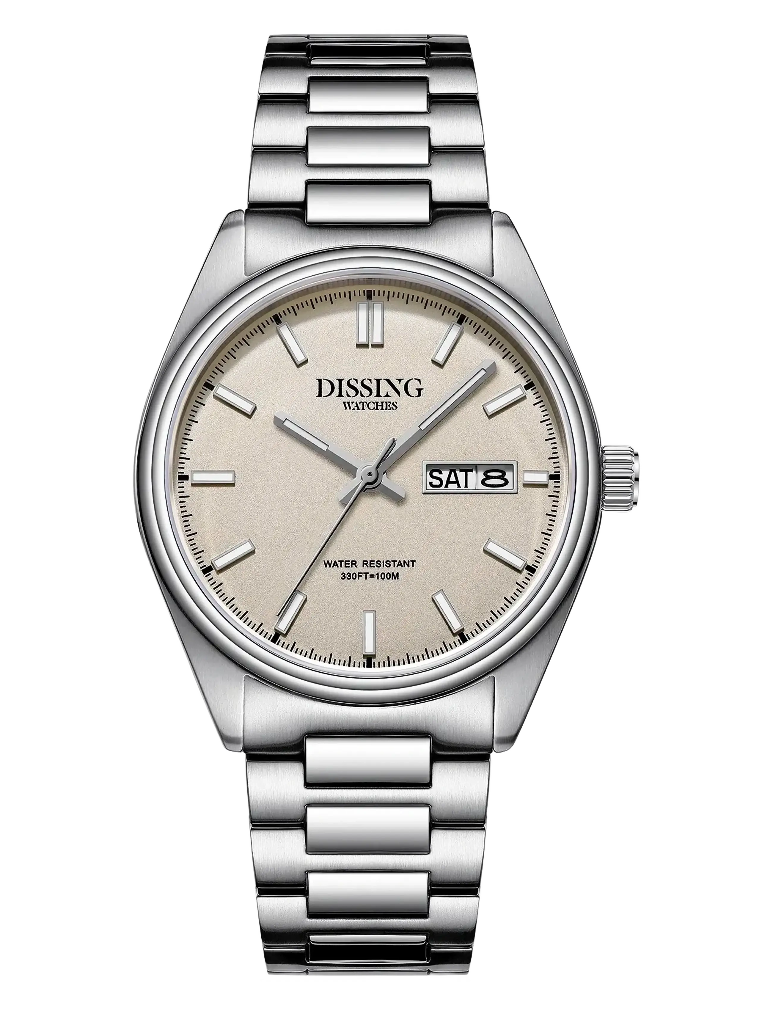 Dissing Timeless D1730 - Watches - WHITE / silver