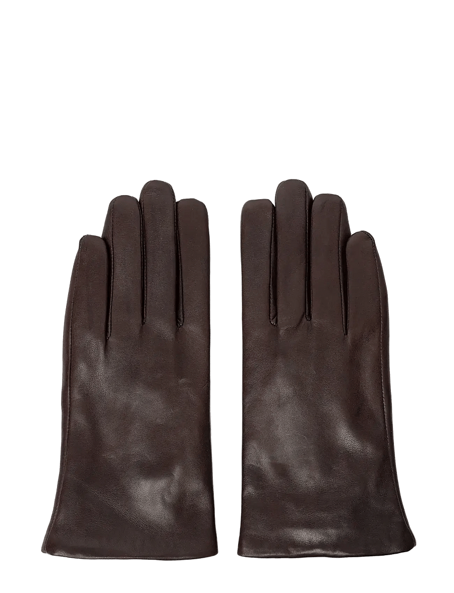 RE:DESIGNED EST 2003 - Stacey Plain - leather gloves - dark brown - 1