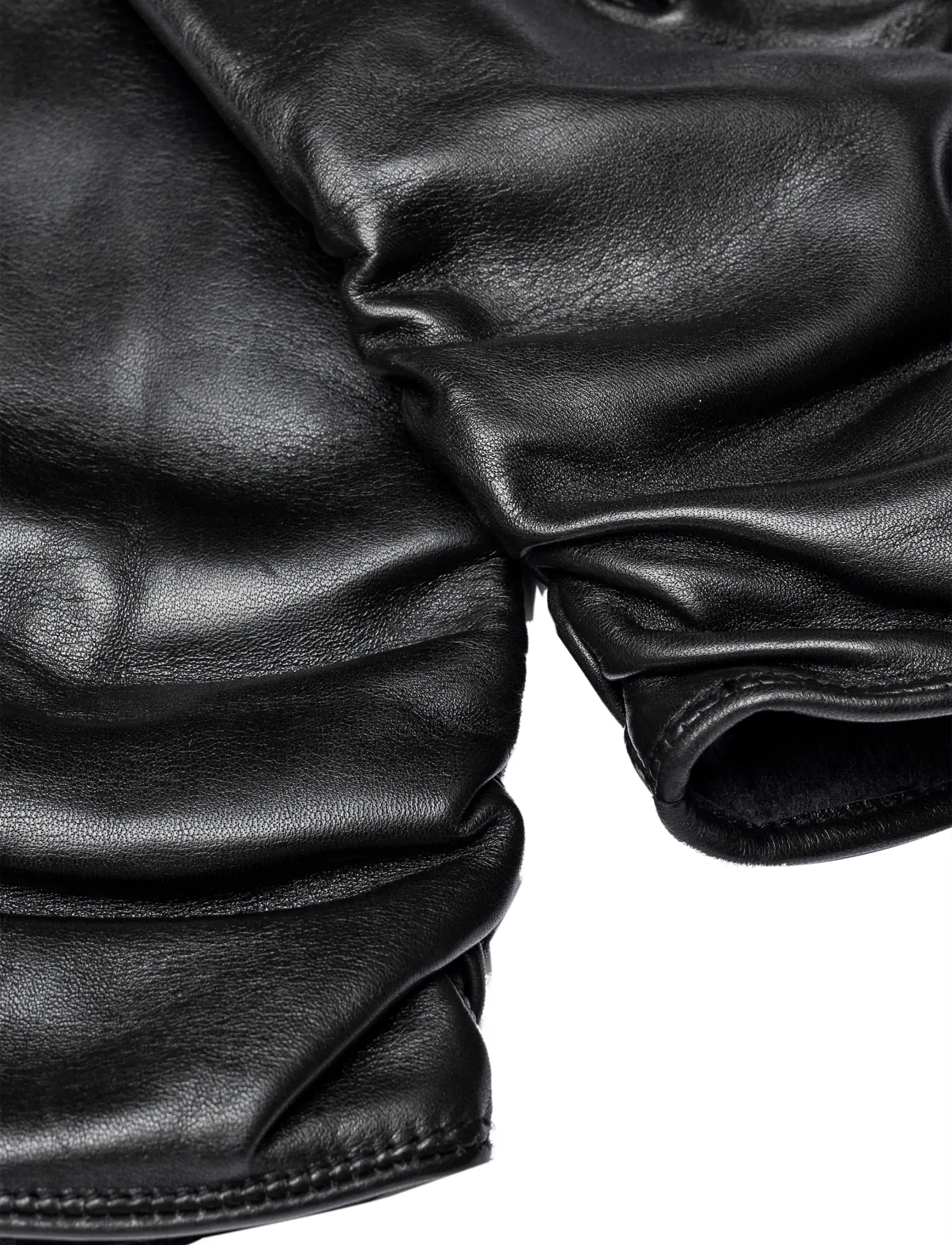 RE:DESIGNED EST 2003 - Anvi Wool - leather gloves - black - 2