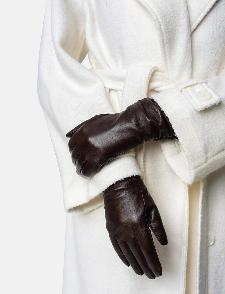 RE:DESIGNED EST 2003 - Anvi Wool - nahast kindad - warm brown - 0