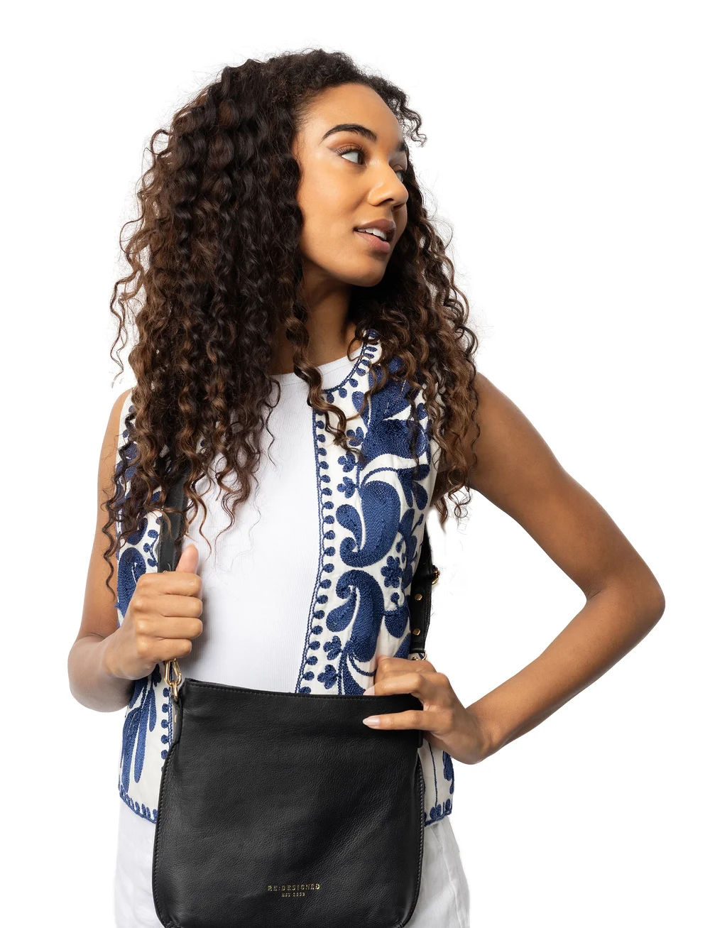 RE:DESIGNED EST 2003 - Fillis Medium - crossbody somas - black/brass - 0