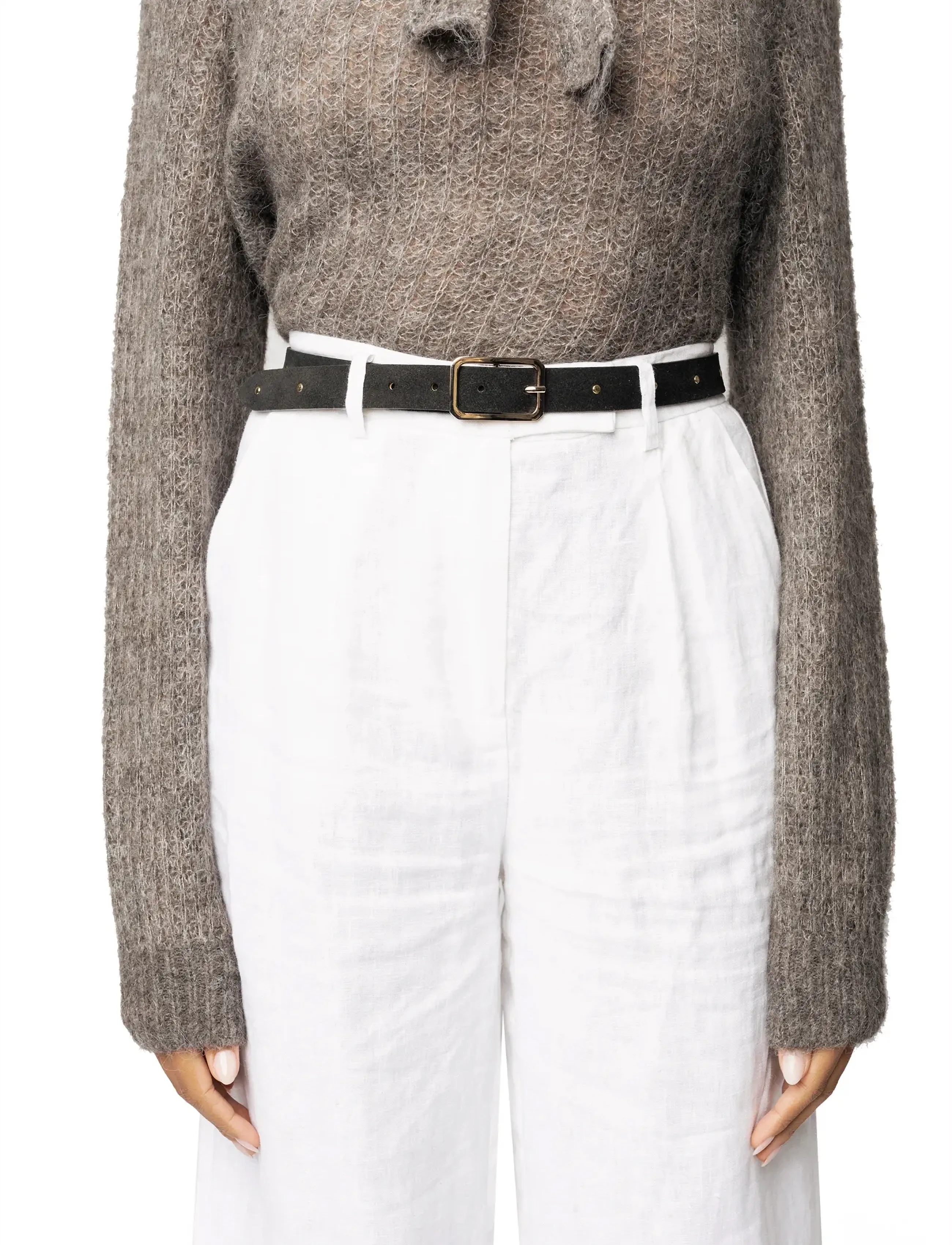 RE:DESIGNED EST 2003 Fozia, 85, Belts, Schwarz - Casual Belt, Frauen