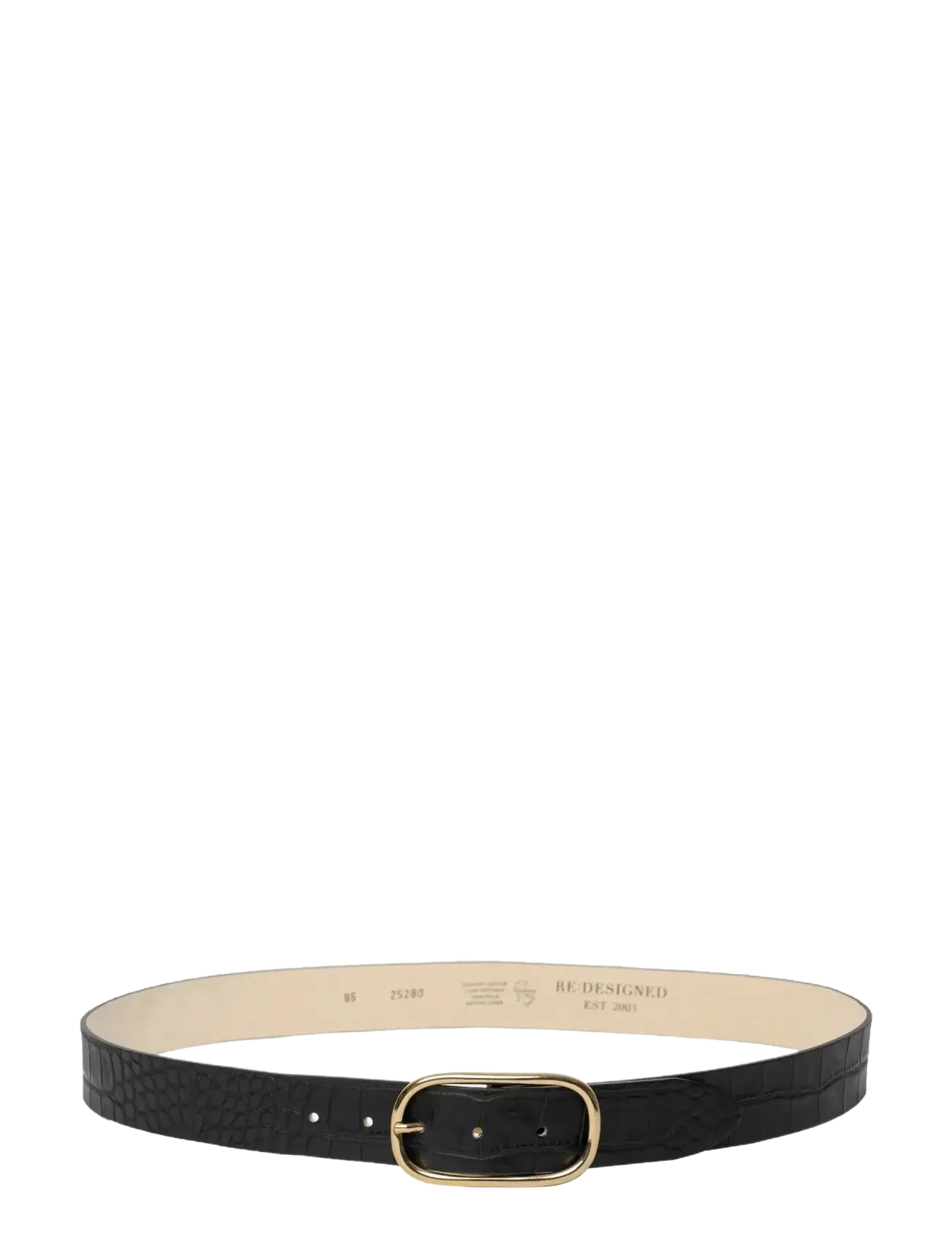 RE:DESIGNED EST 2003 - Francini - läderskärp - black - 2
