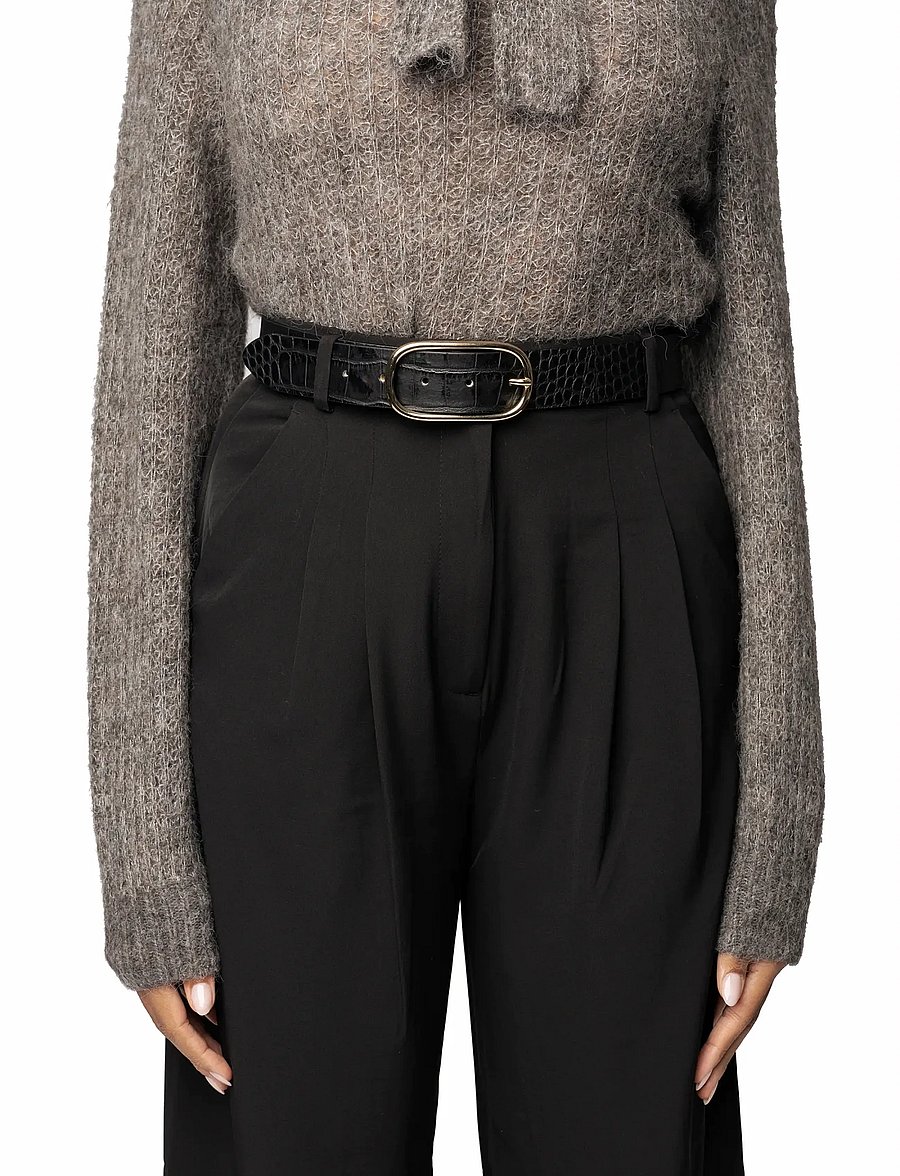 RE:DESIGNED EST 2003 - Francini - läderskärp - black - 0