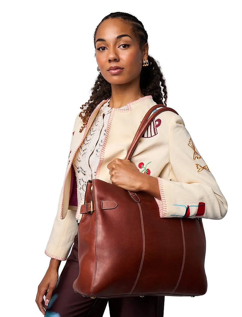 RE:DESIGNED EST 2003 - Nellie Big - tote bags - cognac - 0