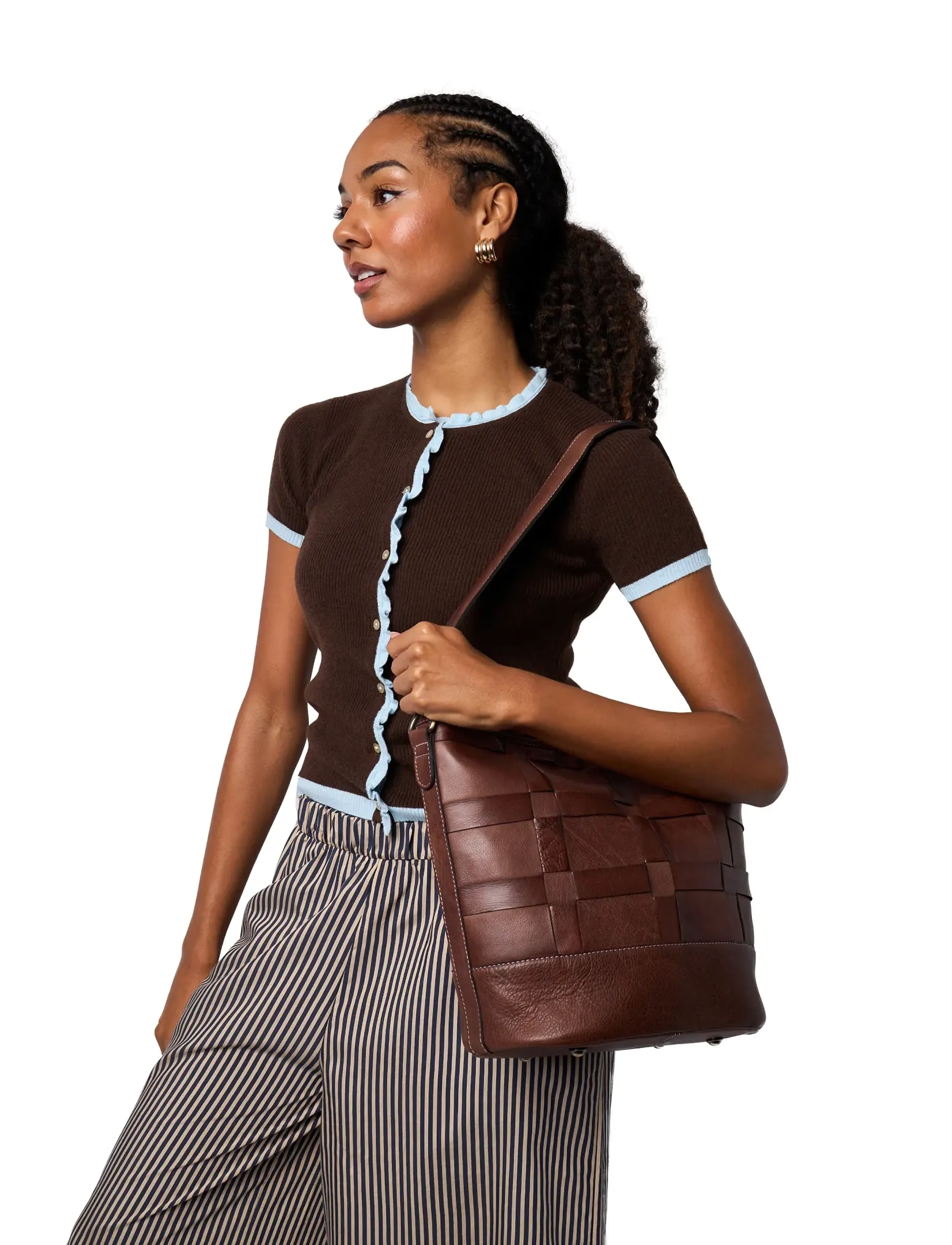 RE:DESIGNED EST 2003 Noor Big, One Size, Bags, Braun - Small Shoulder Bags-crossbody Frauen