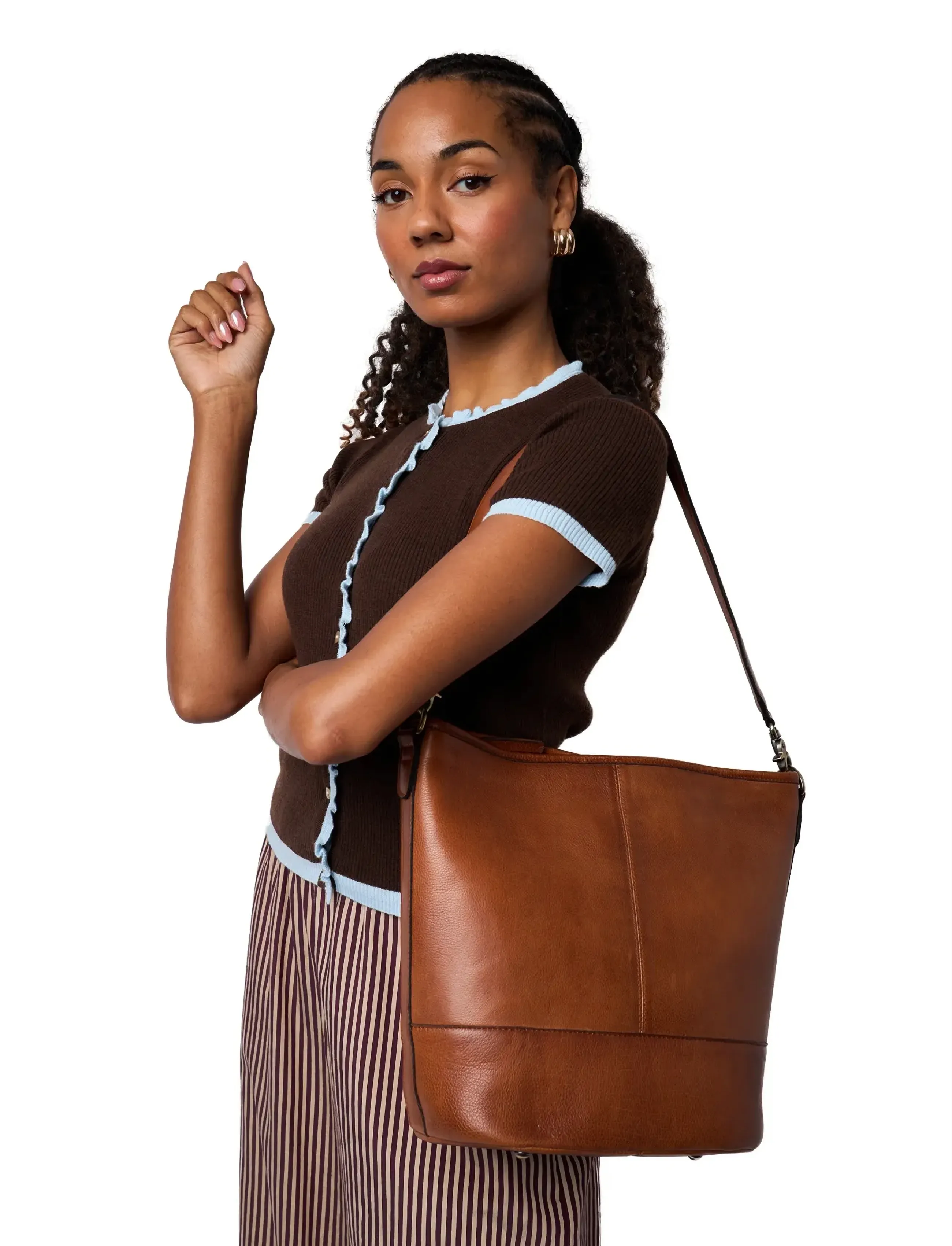 RE:DESIGNED EST 2003 Nomi, One Size, Brown, Tasker > Små Skuldertasker-Crossbody-Tasker, Dame