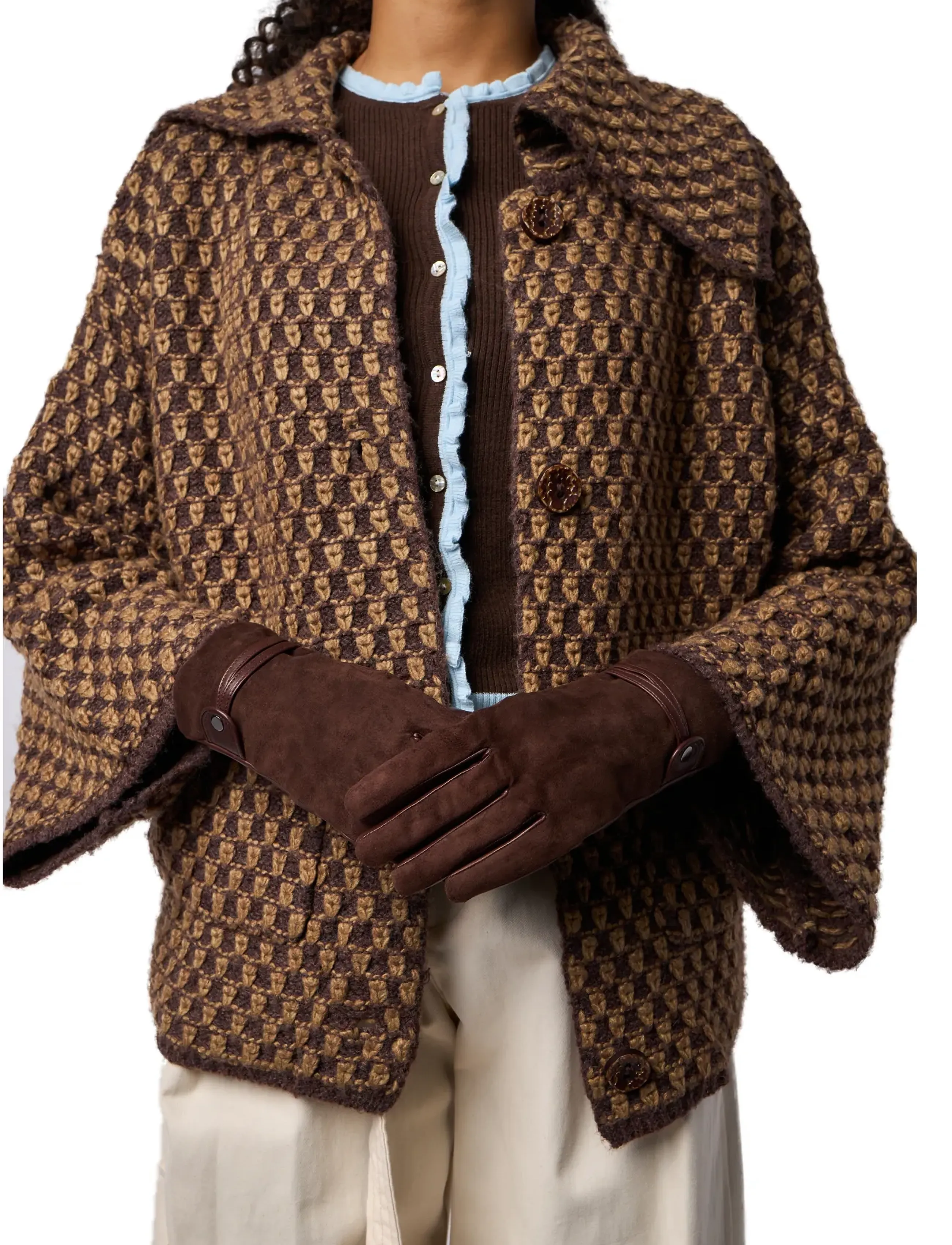 RE:DESIGNED EST 2003 - Lina - leather gloves - warm brown - 0
