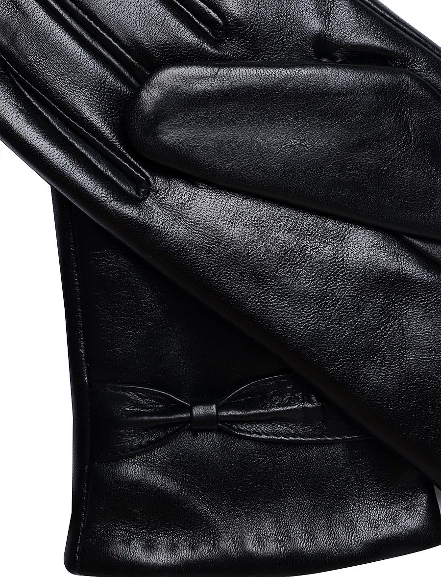 RE:DESIGNED EST 2003 - Luba Wool - nahast kindad - black - 2