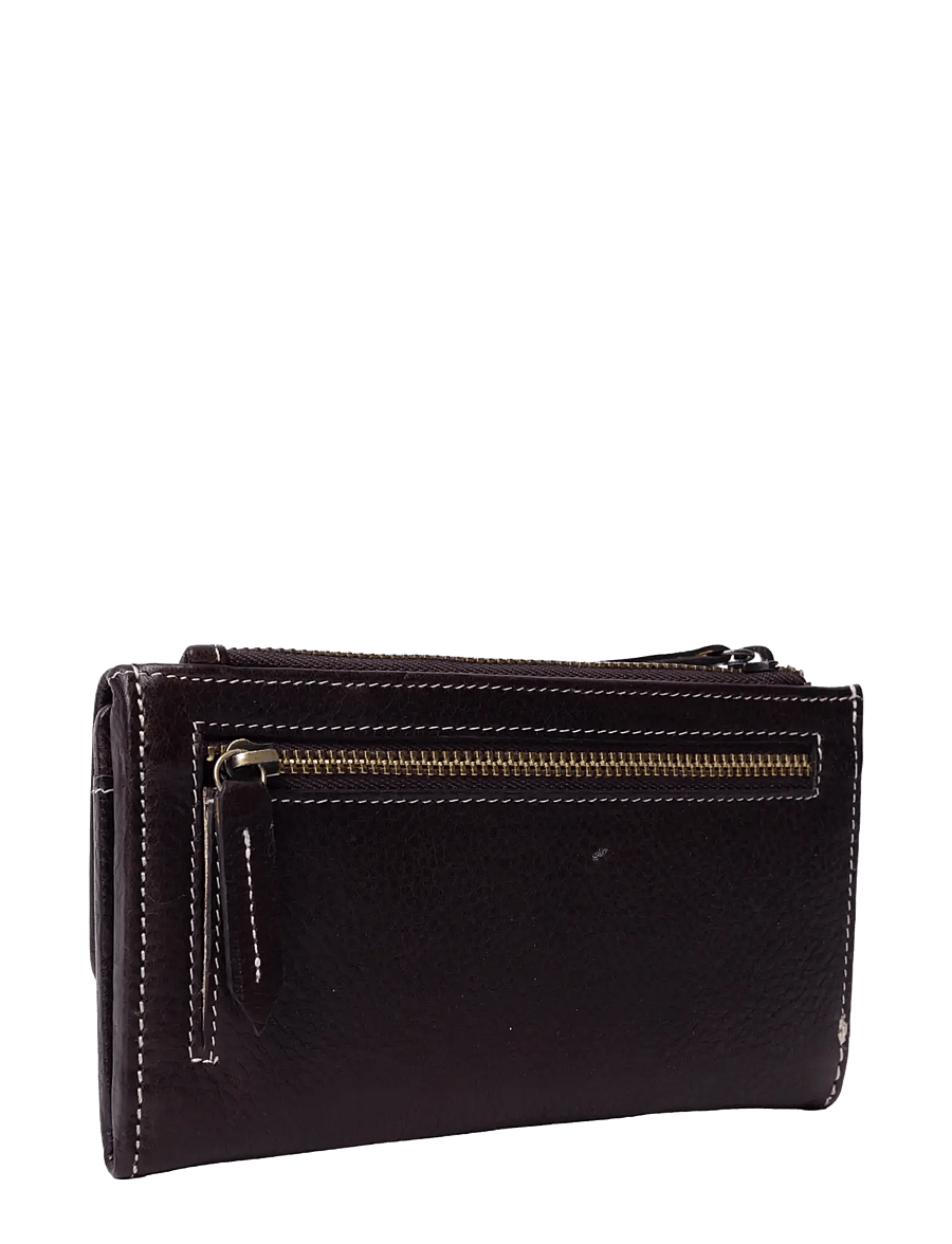 RE:DESIGNED EST 2003 - Saya Wallet Big - portemonnaies - dark brown - 2