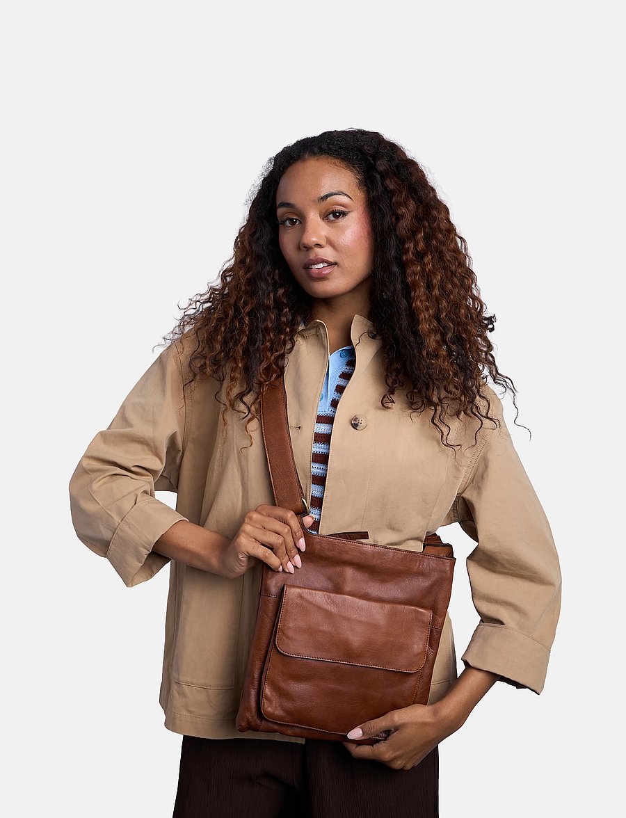 RE:DESIGNED EST 2003 - Sara Big - crossbody bags - walnut - 0