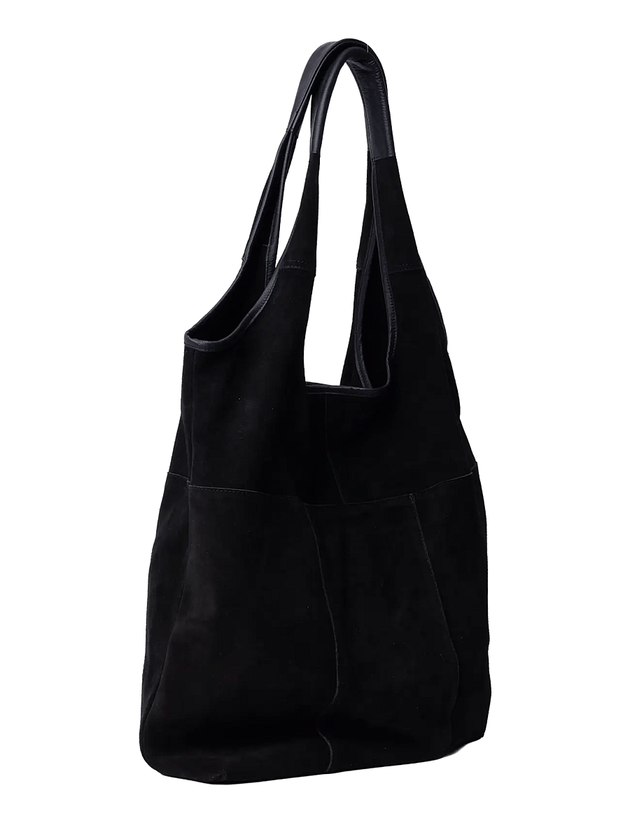 RE:DESIGNED EST 2003 - Lyra Suede - shoppingväskor - black - 3