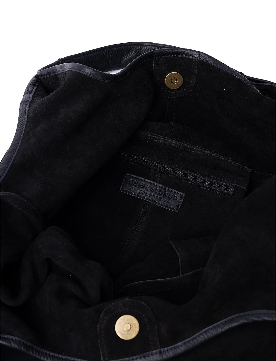 RE:DESIGNED EST 2003 - Lyra Suede - shoppingväskor - black - 5