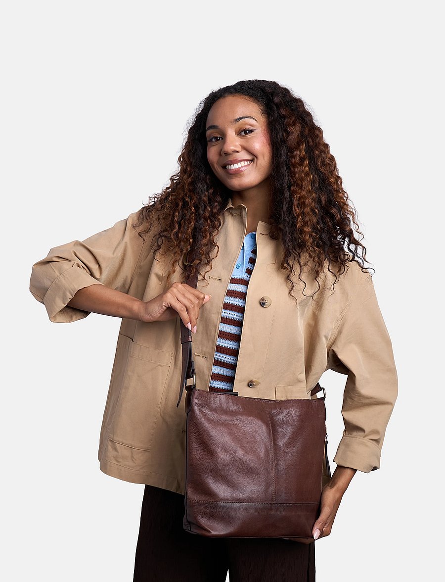 RE:DESIGNED EST 2003 - Svea Big - crossbody bags - woodsmoke - 0