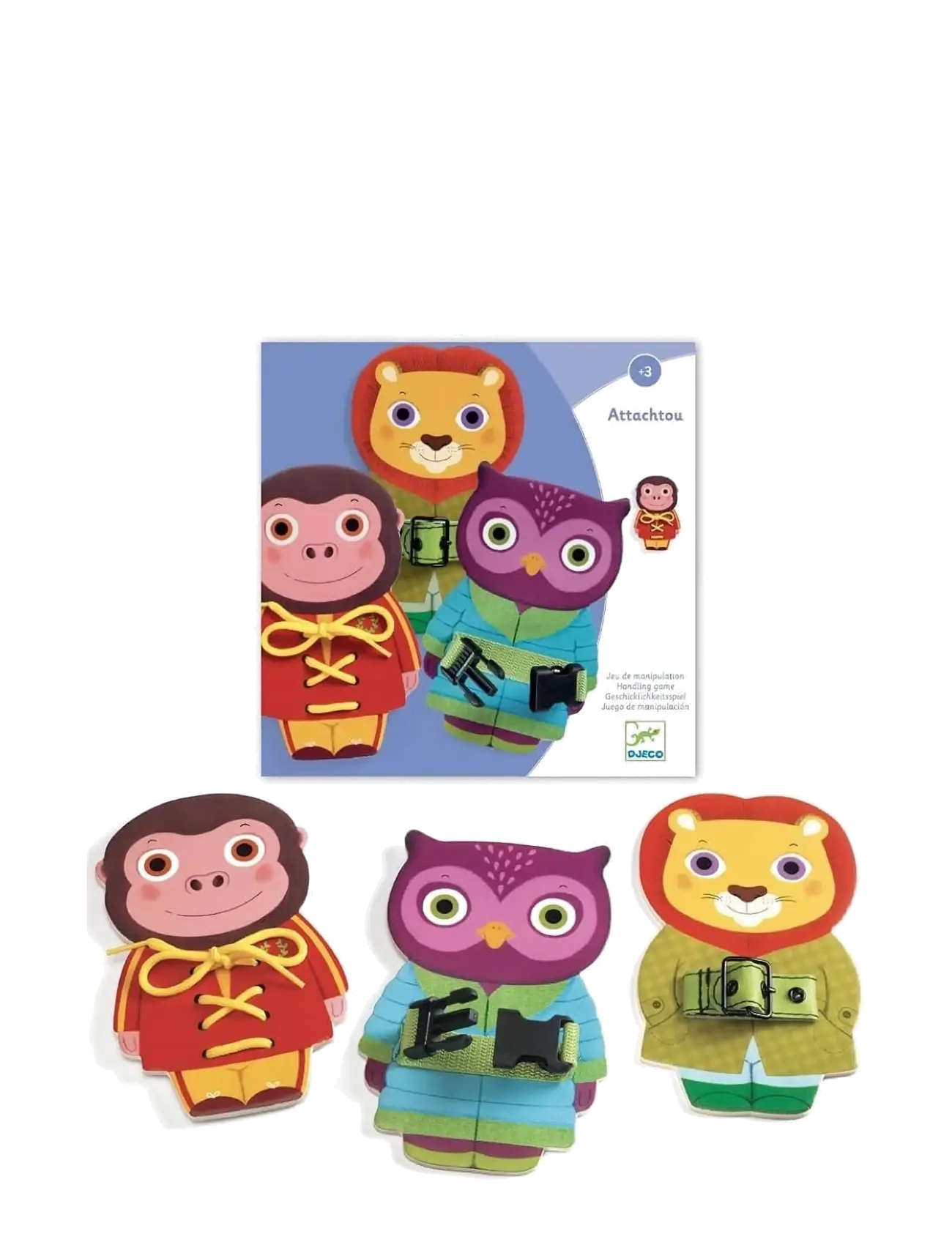 DJECO Attachtou Patterned - One Size - Kinder