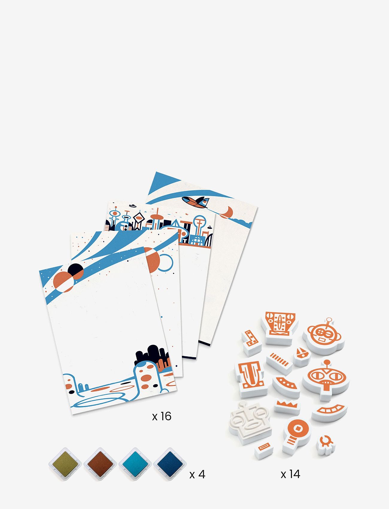 Djeco - Alien robots - pysselset - multicoloured - 0