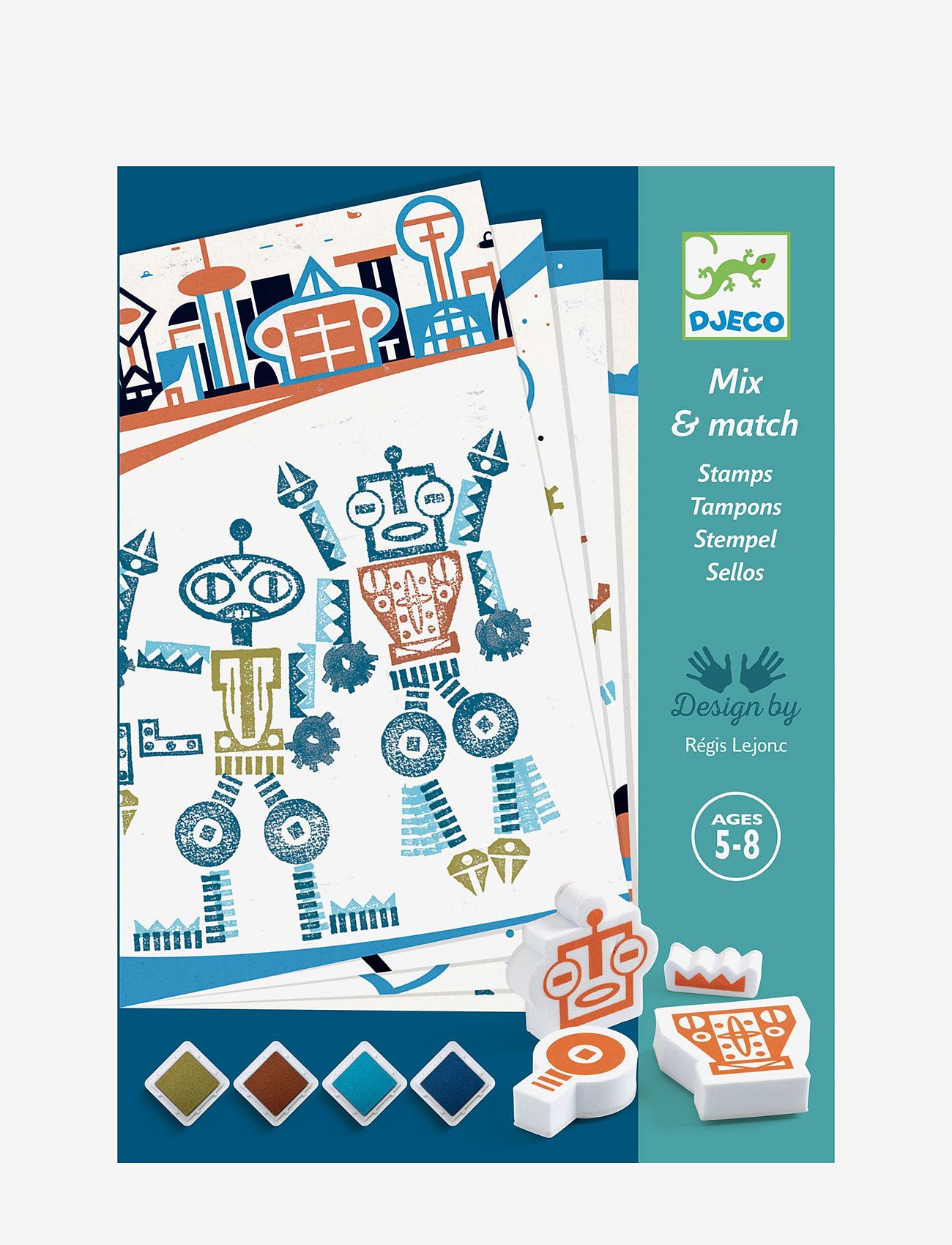 Djeco - Alien robots - pysselset - multicoloured - 4